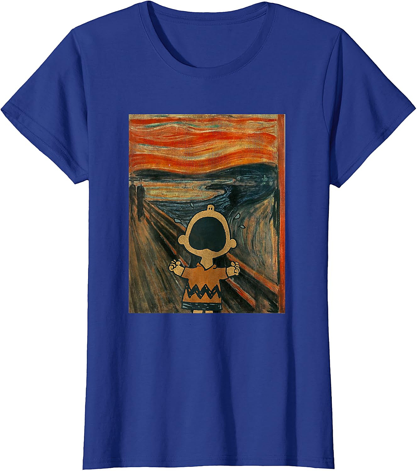 Peanuts Charlie Brown Scream Artsy T-Shirt Funny Tee