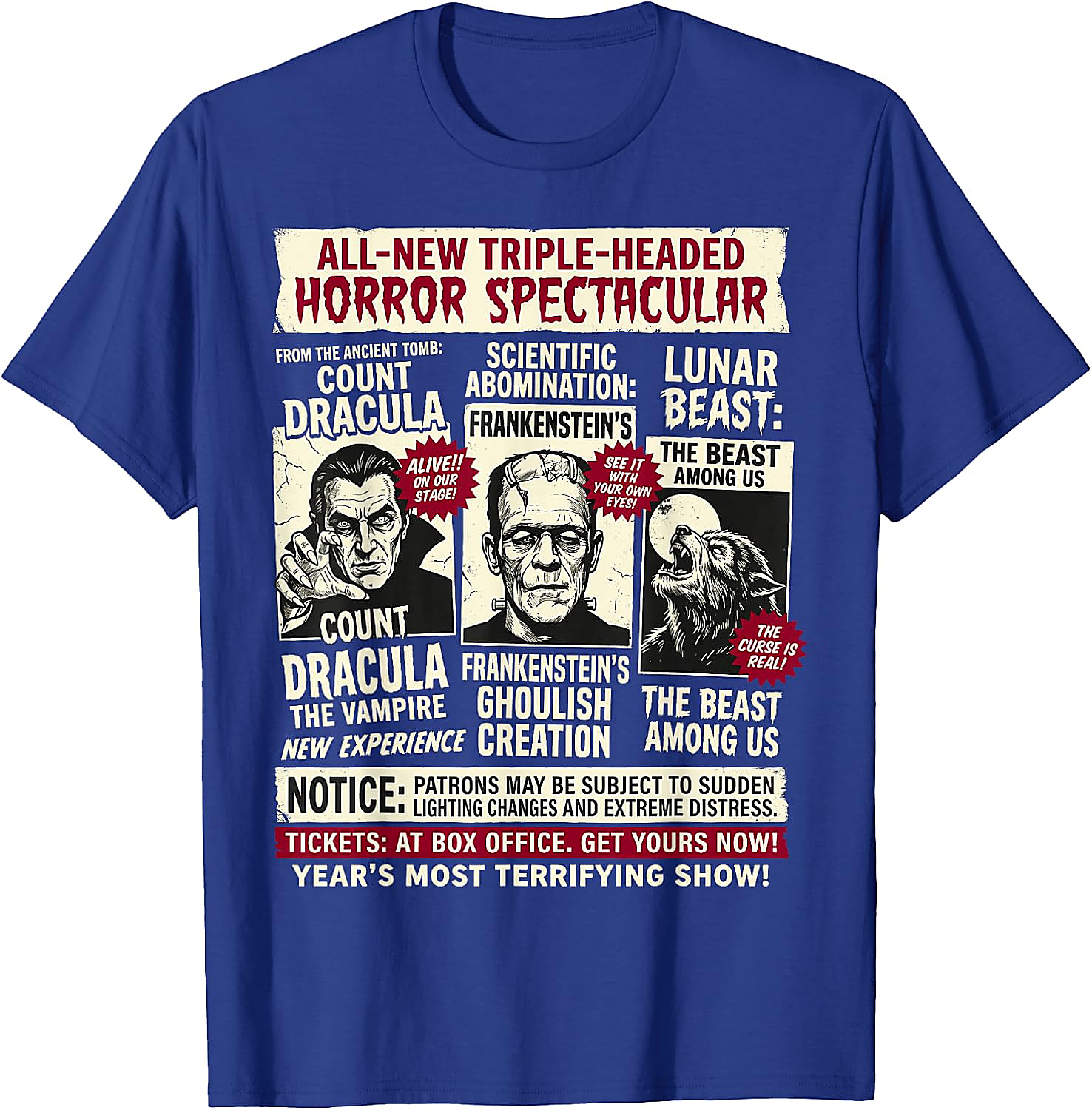 Vintage Horror Monsters Halloween T-Shirt