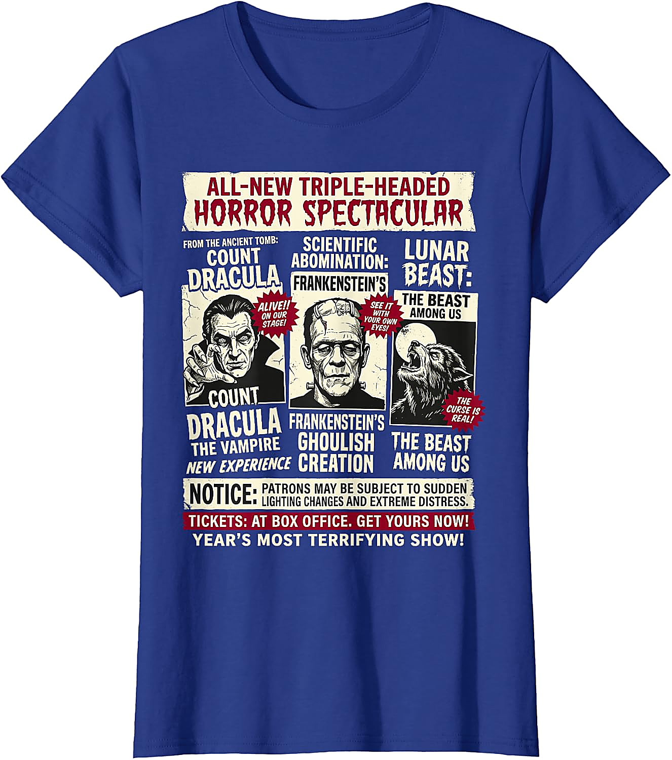 Vintage Horror Monsters Halloween T-Shirt