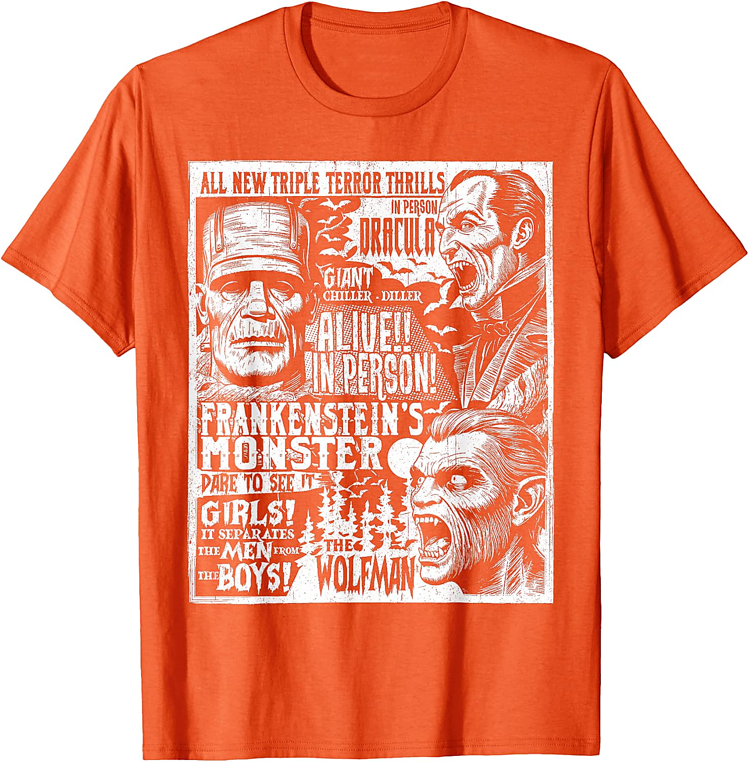 Vintage Horror Movie Poster T-Shirt | Classic Monster Tee