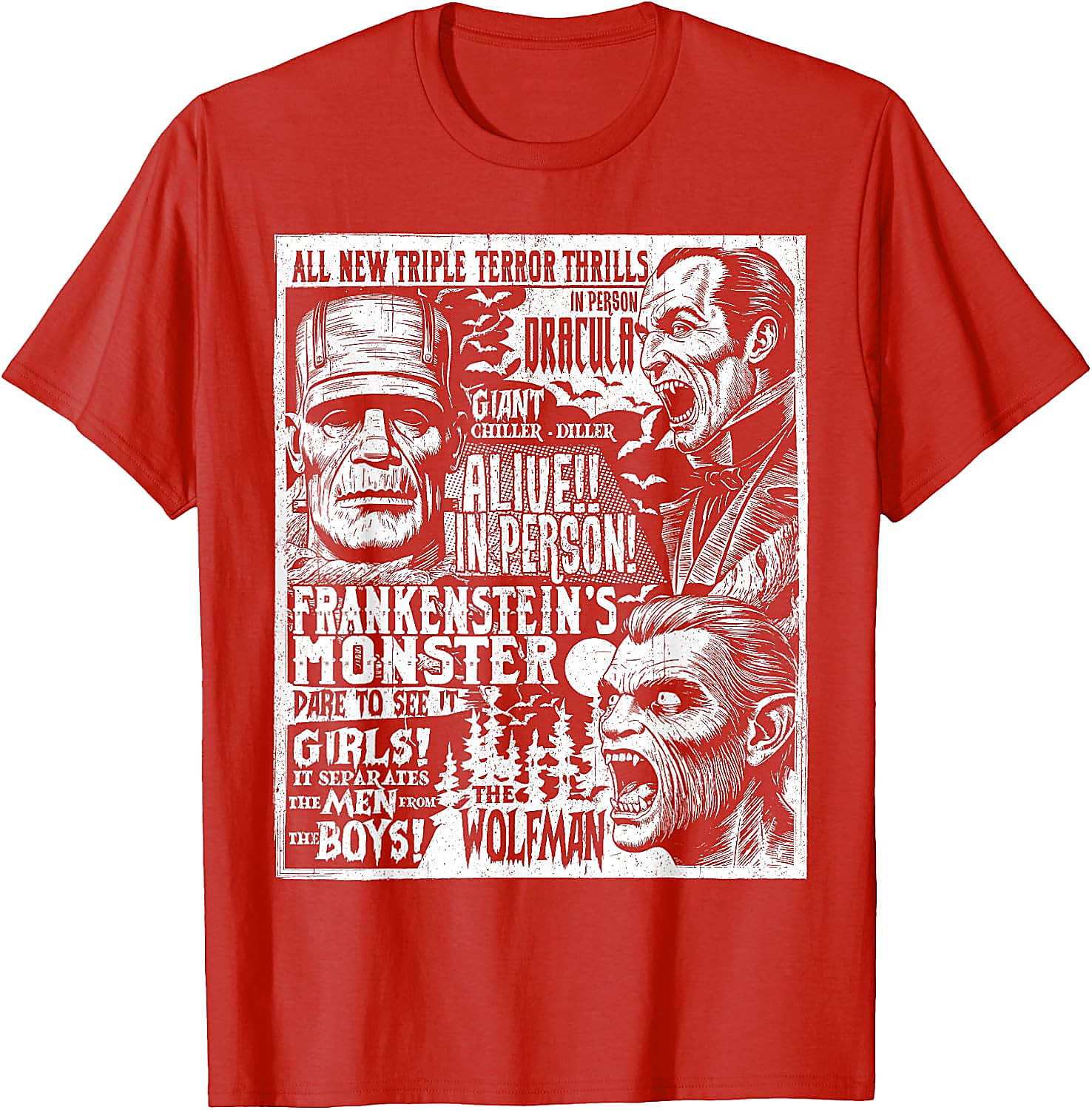 Vintage Horror Movie Poster T-Shirt | Classic Monster Tee