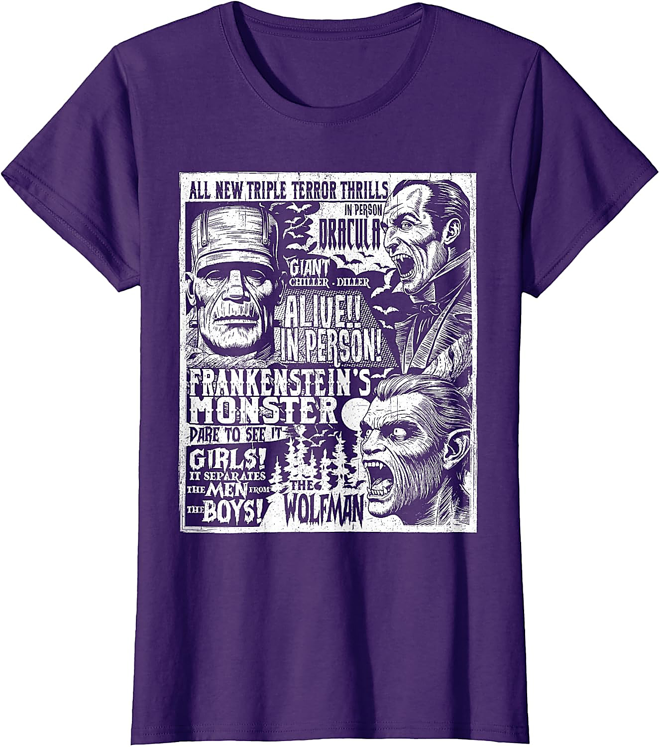 Vintage Horror Movie Poster T-Shirt | Classic Monster Tee