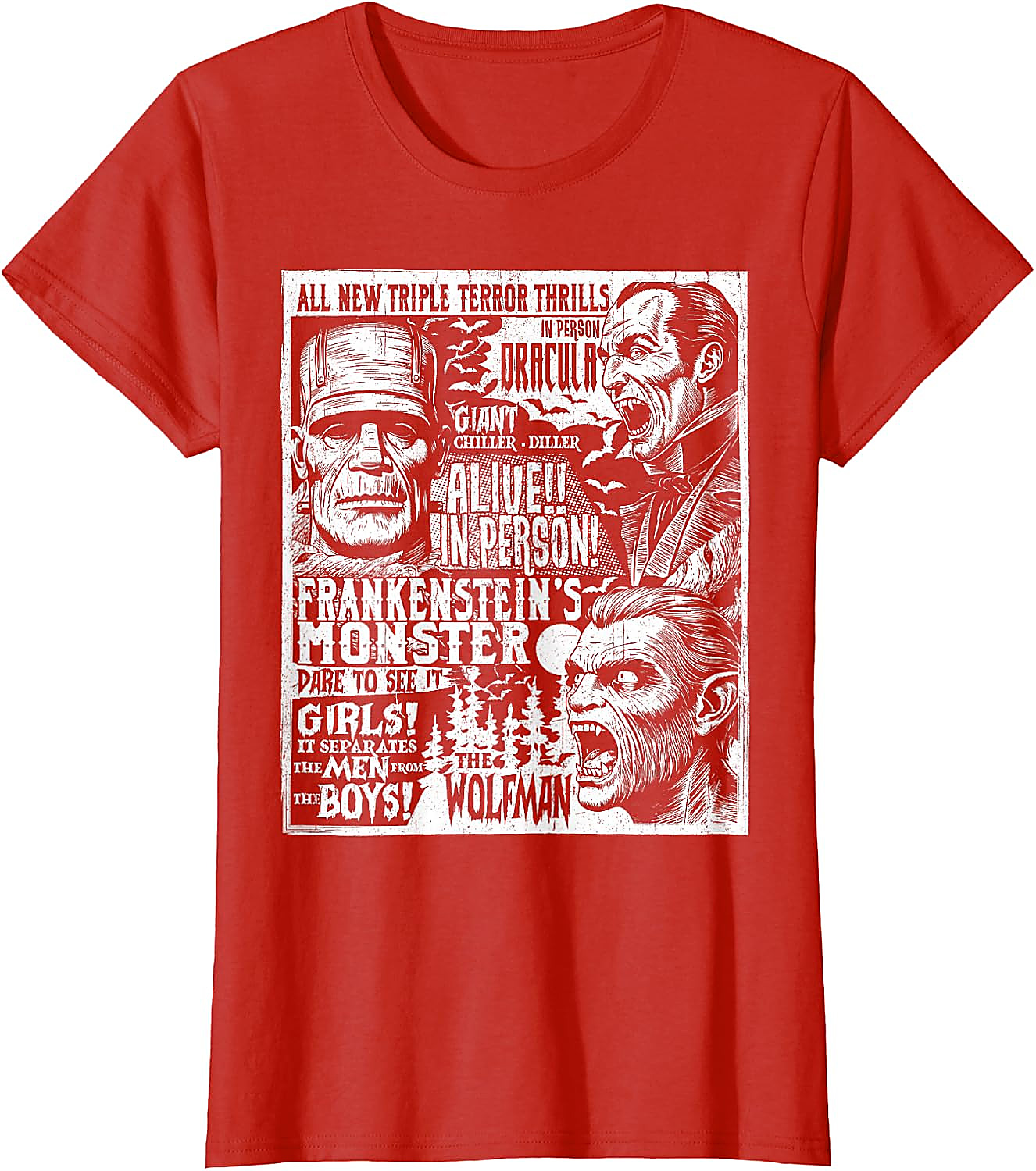 Vintage Horror Movie Poster T-Shirt | Classic Monster Tee