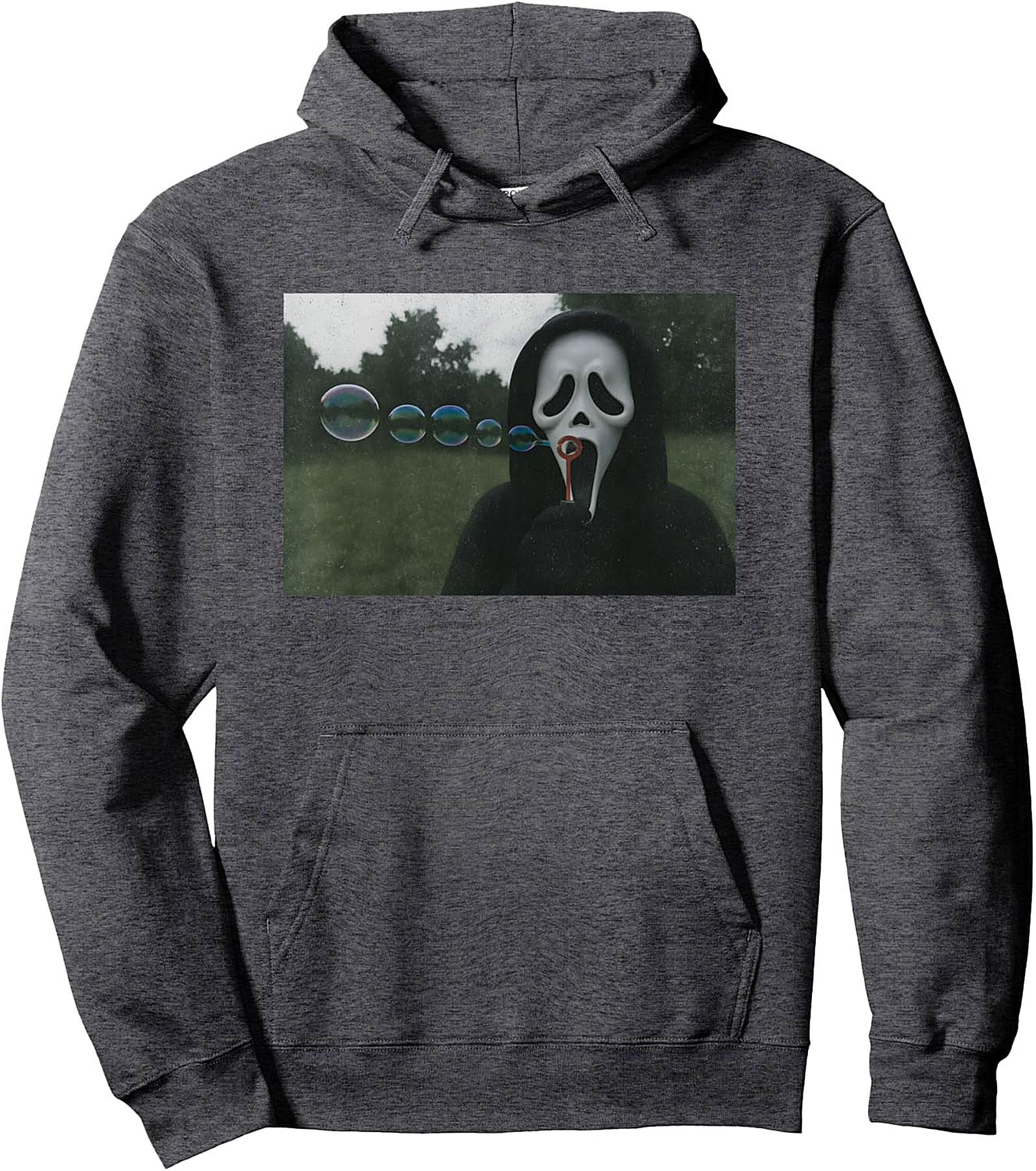 Scary Face Bubbles Hoodie | Funny Halloween Meme Pullover