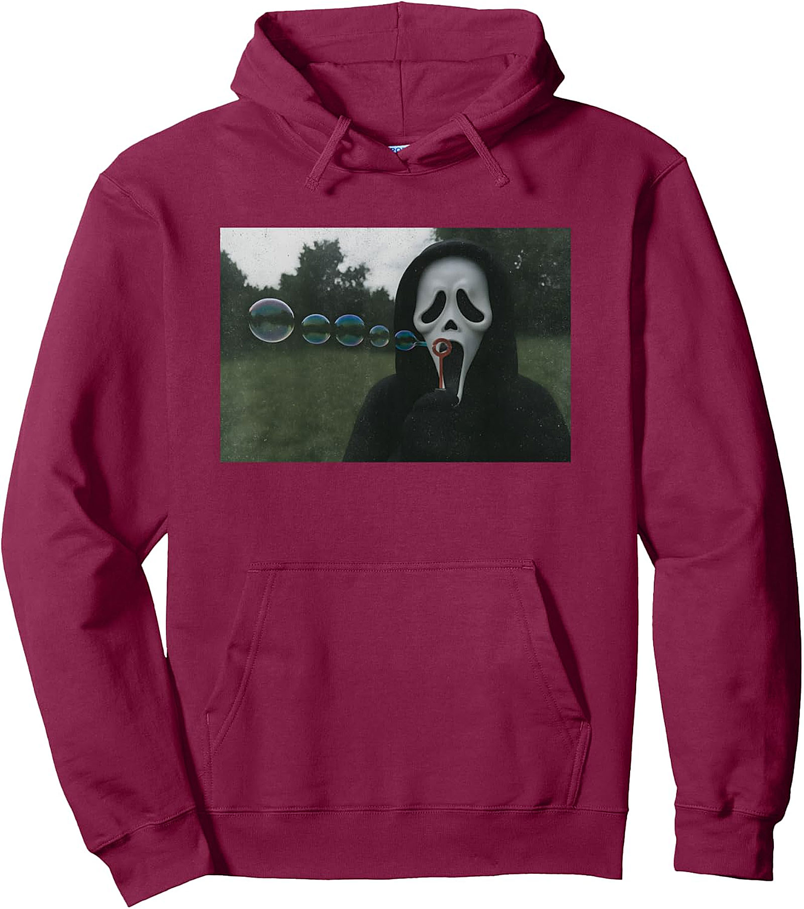 Scary Face Bubbles Hoodie | Funny Halloween Meme Pullover