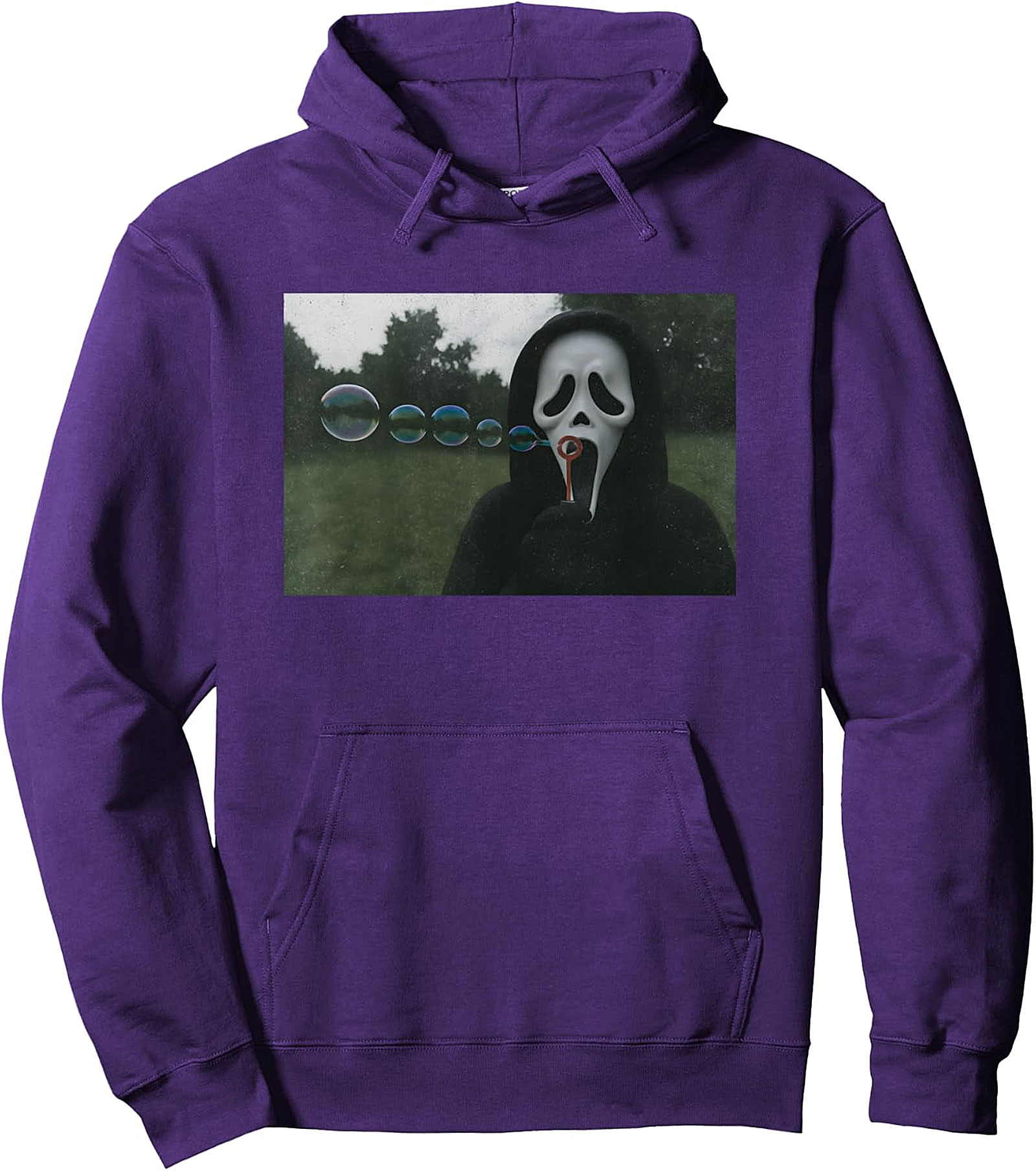 Scary Face Bubbles Hoodie | Funny Halloween Meme Pullover