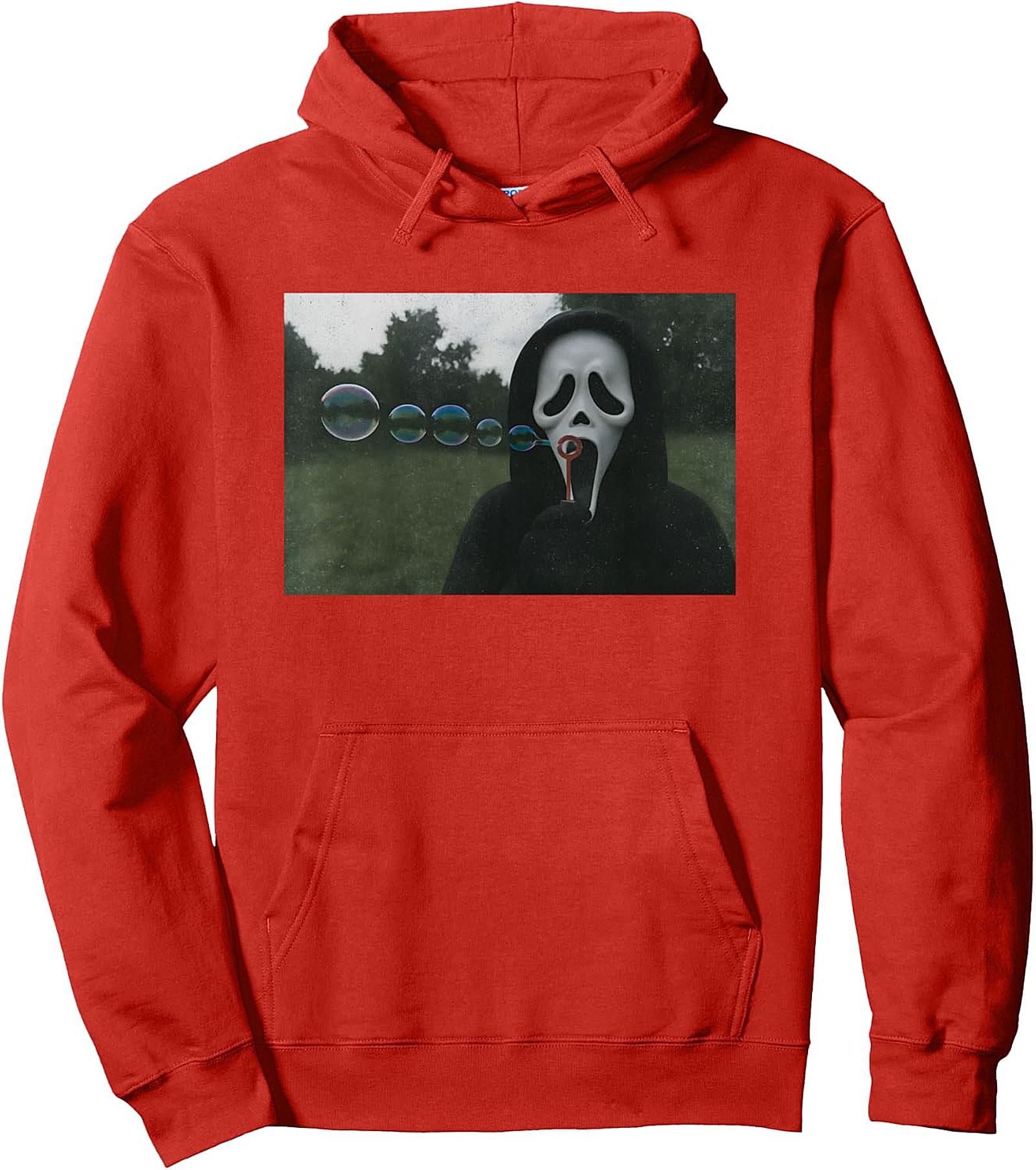 Scary Face Bubbles Hoodie | Funny Halloween Meme Pullover