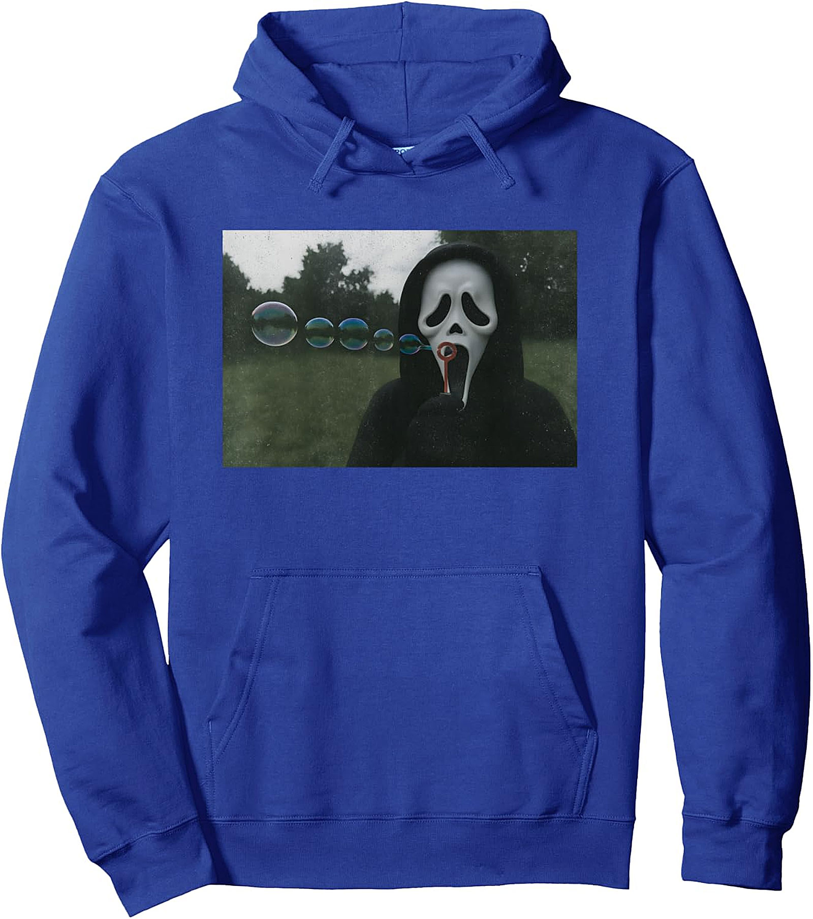 Scary Face Bubbles Hoodie | Funny Halloween Meme Pullover