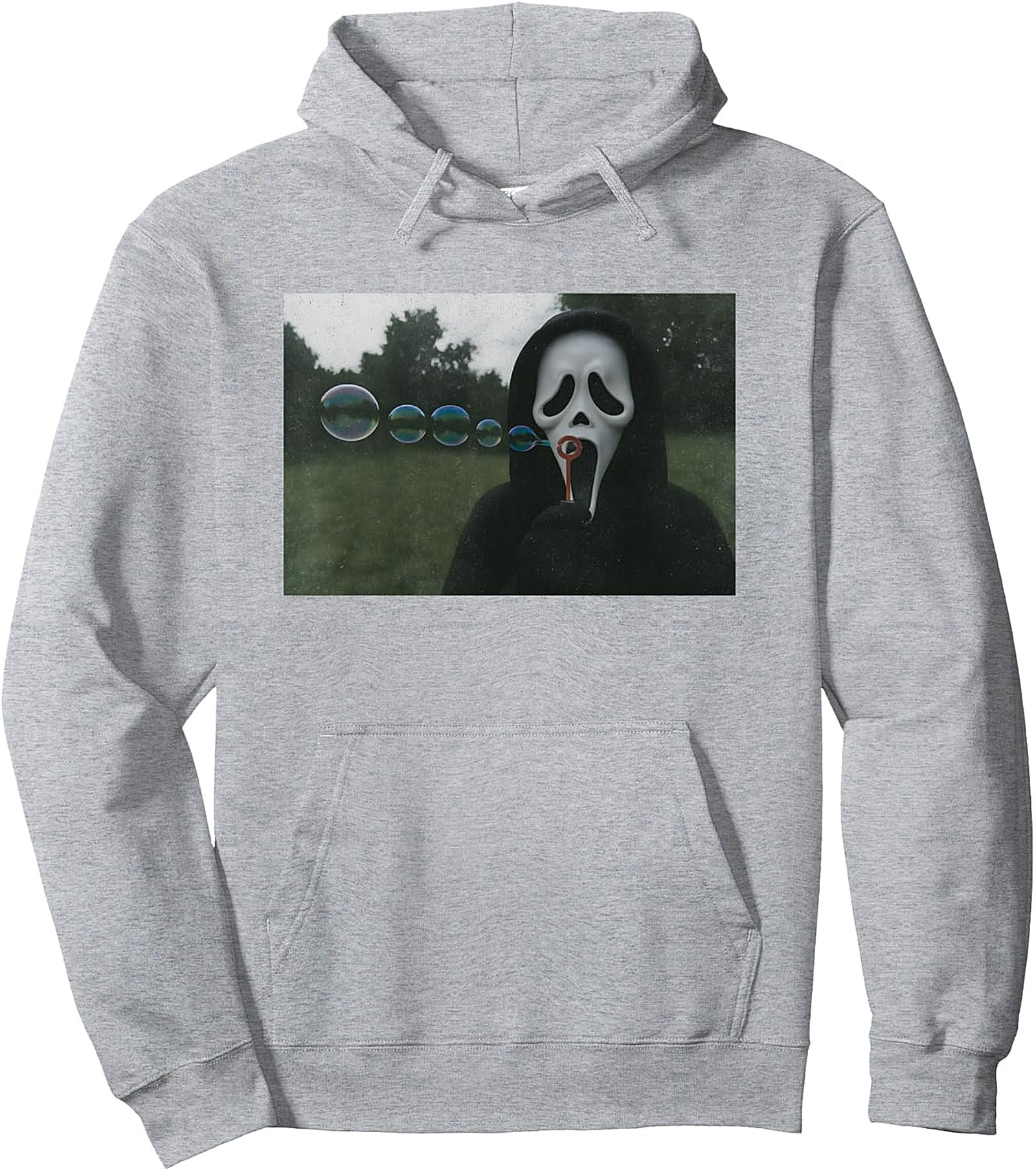 Scary Face Bubbles Hoodie | Funny Halloween Meme Pullover