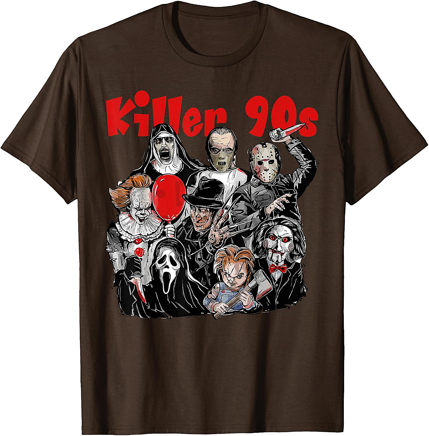 Killer 90s Horror Movie Icons T-Shirt