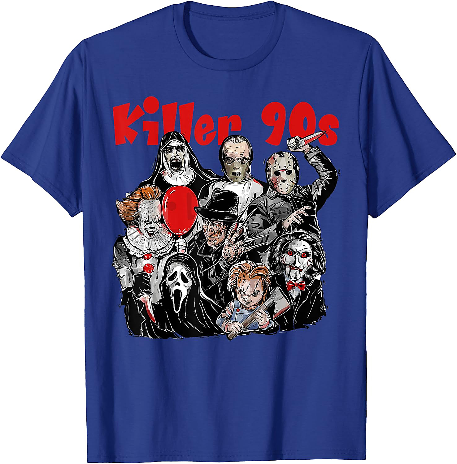 Killer 90s Horror Movie Icons T-Shirt