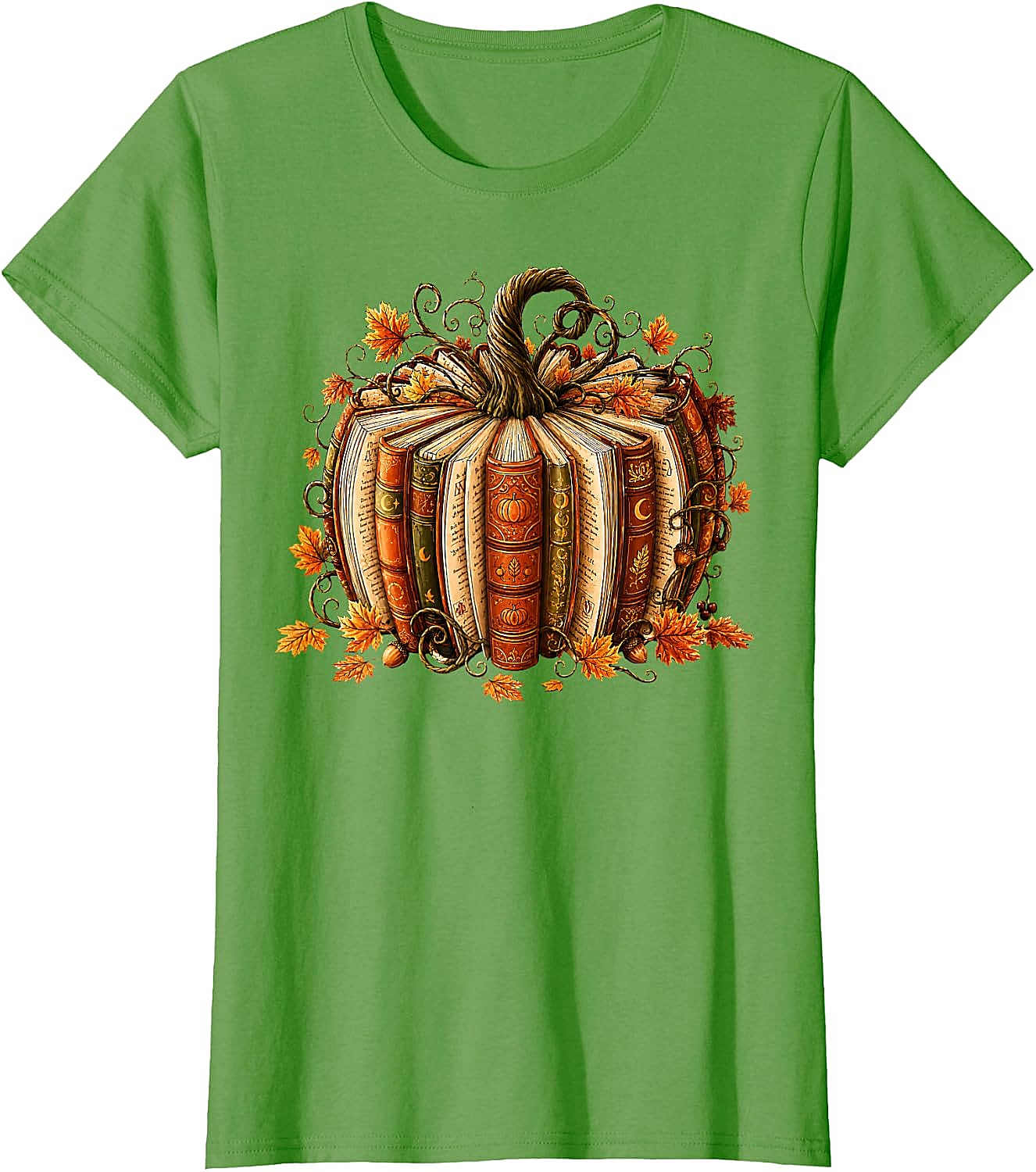  Fall Reading Pumpkin Book Teacher T-Shirt Unisex Tee