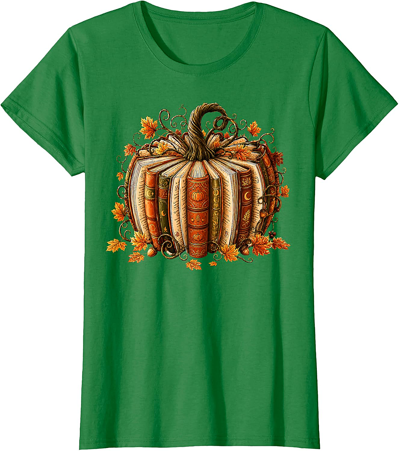  Fall Reading Pumpkin Book Teacher T-Shirt Unisex Tee