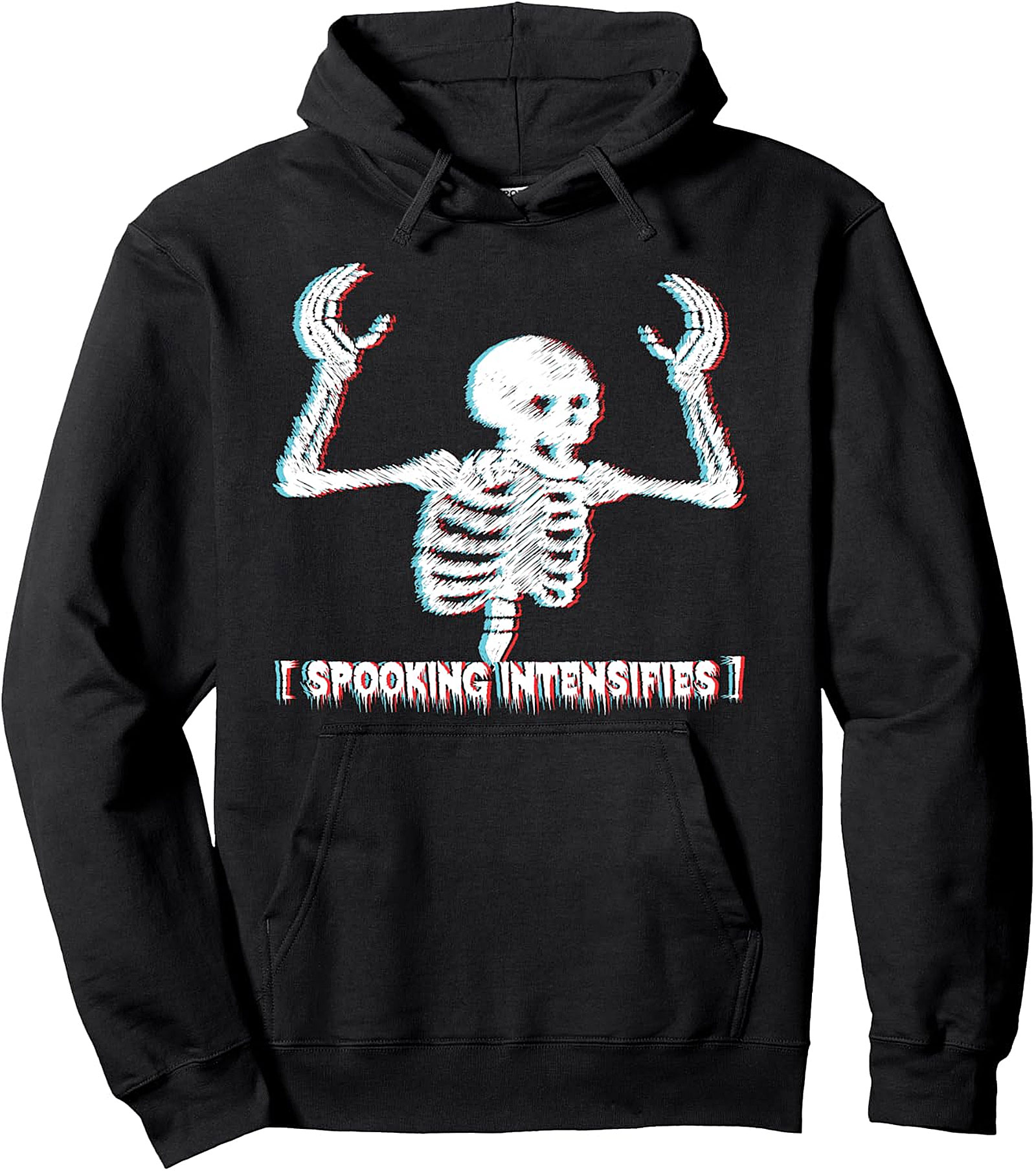 Spooking Intensifies Hoodie | Skeleton Meme Pullover