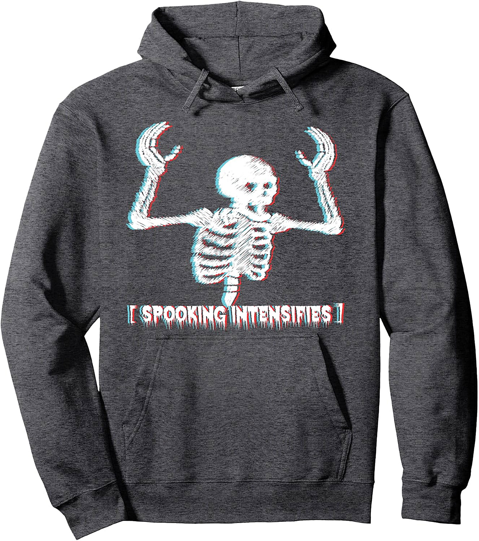 Spooking Intensifies Hoodie | Skeleton Meme Pullover