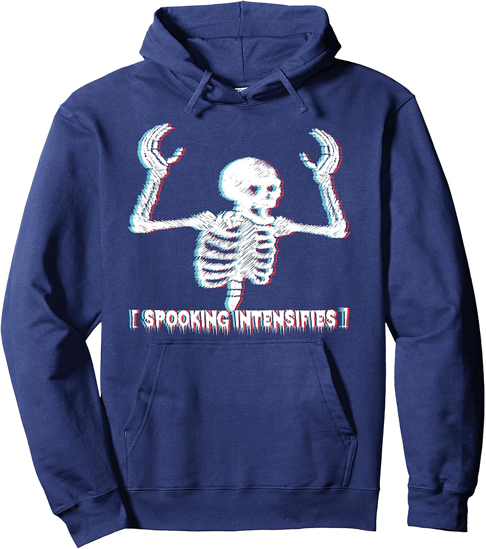 Spooking Intensifies Hoodie | Skeleton Meme Pullover
