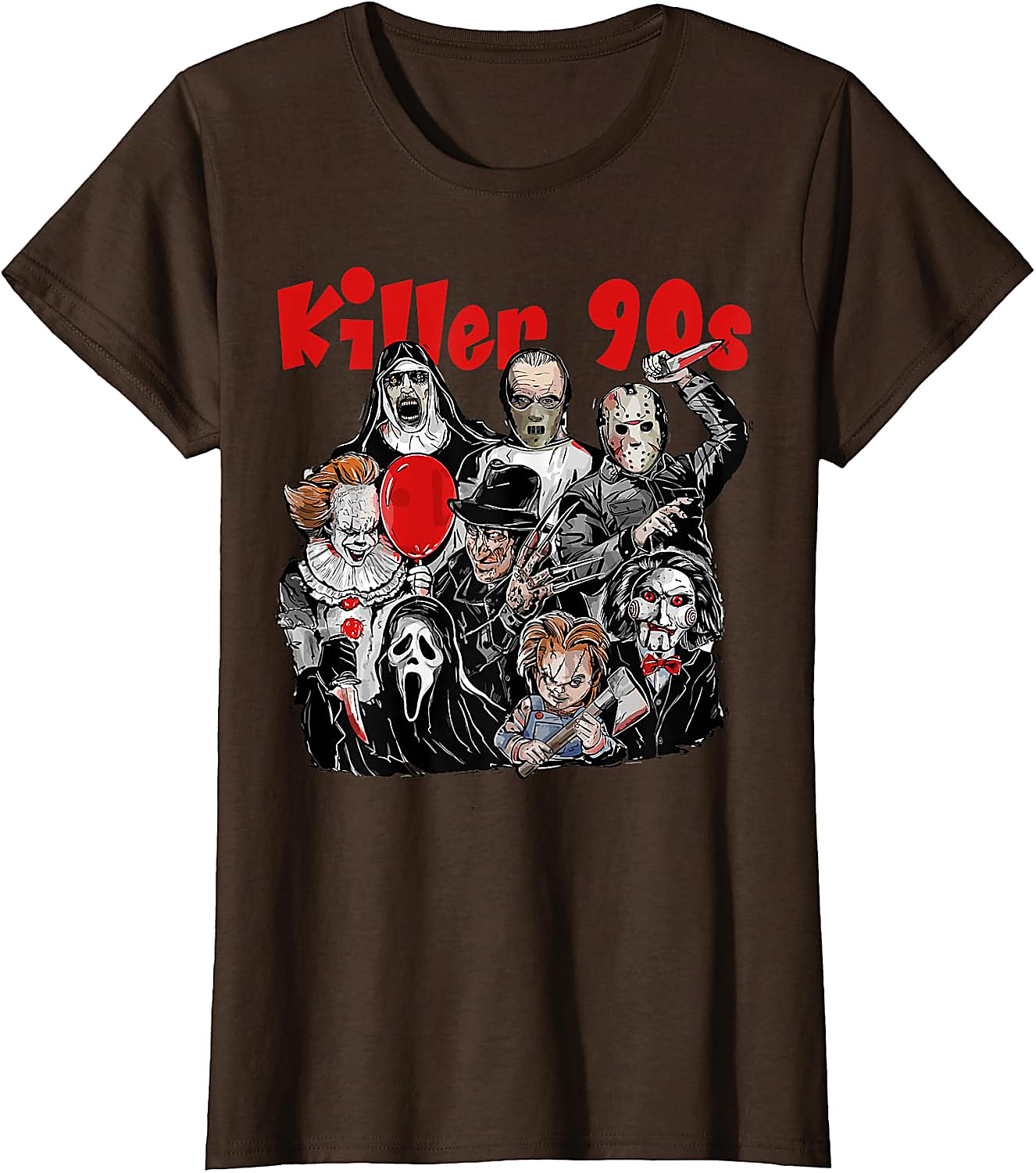 Killer 90s Horror Movie Icons T-Shirt