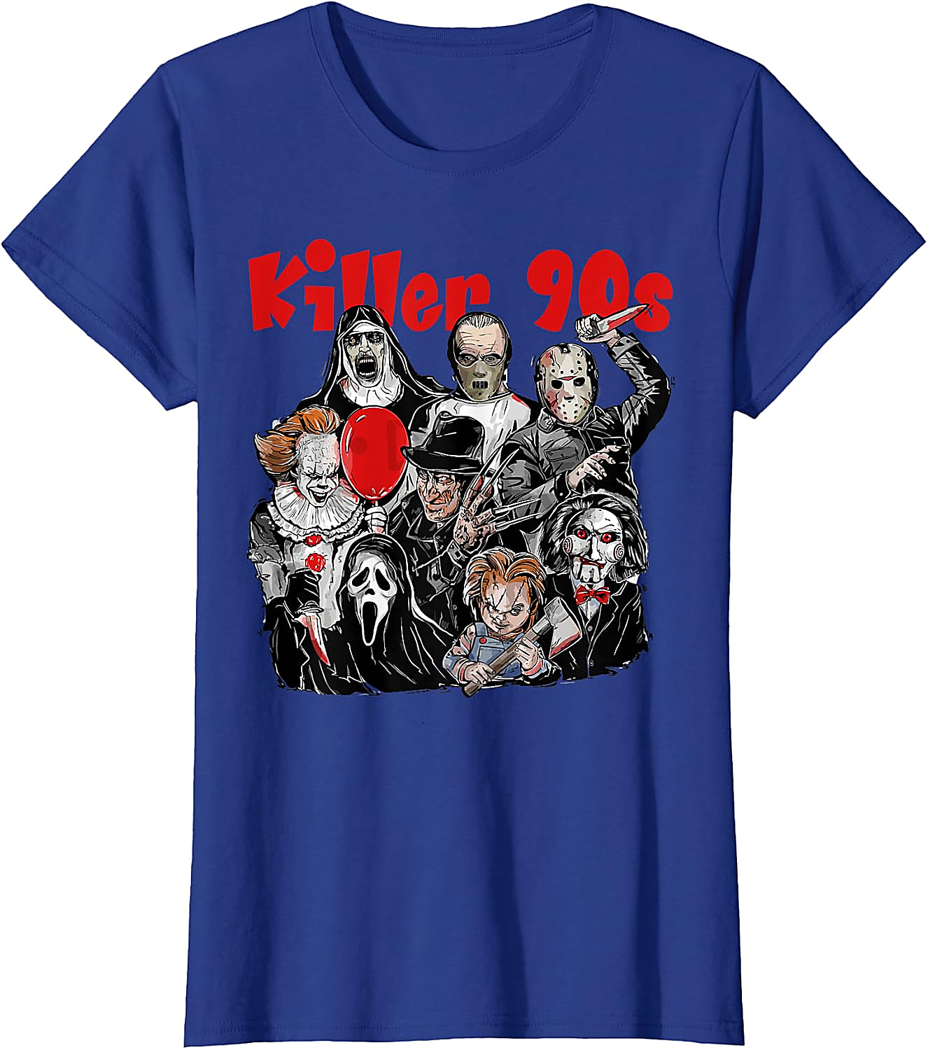 Killer 90s Horror Movie Icons T-Shirt