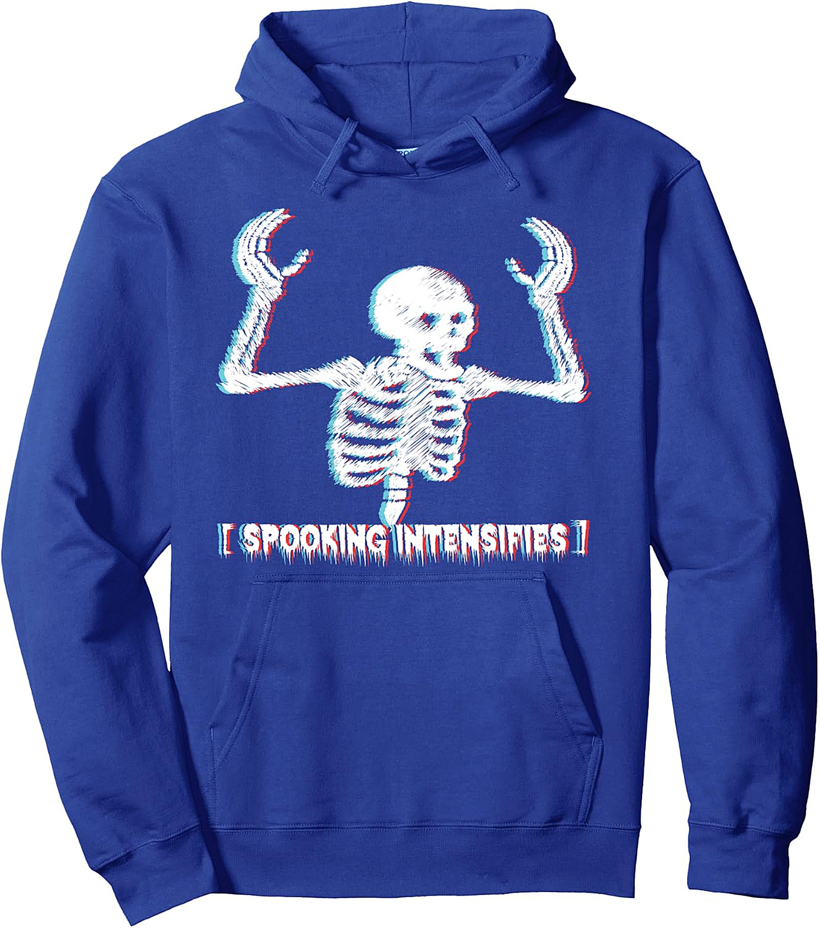 Spooking Intensifies Hoodie | Skeleton Meme Pullover