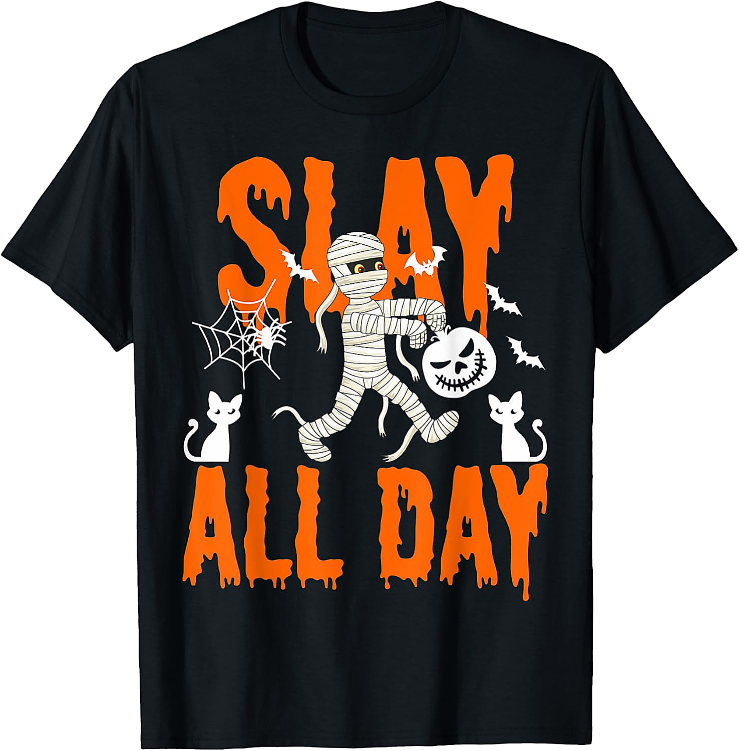 Slay All Day Halloween Shirt | Funny Mummy Graphic Tee