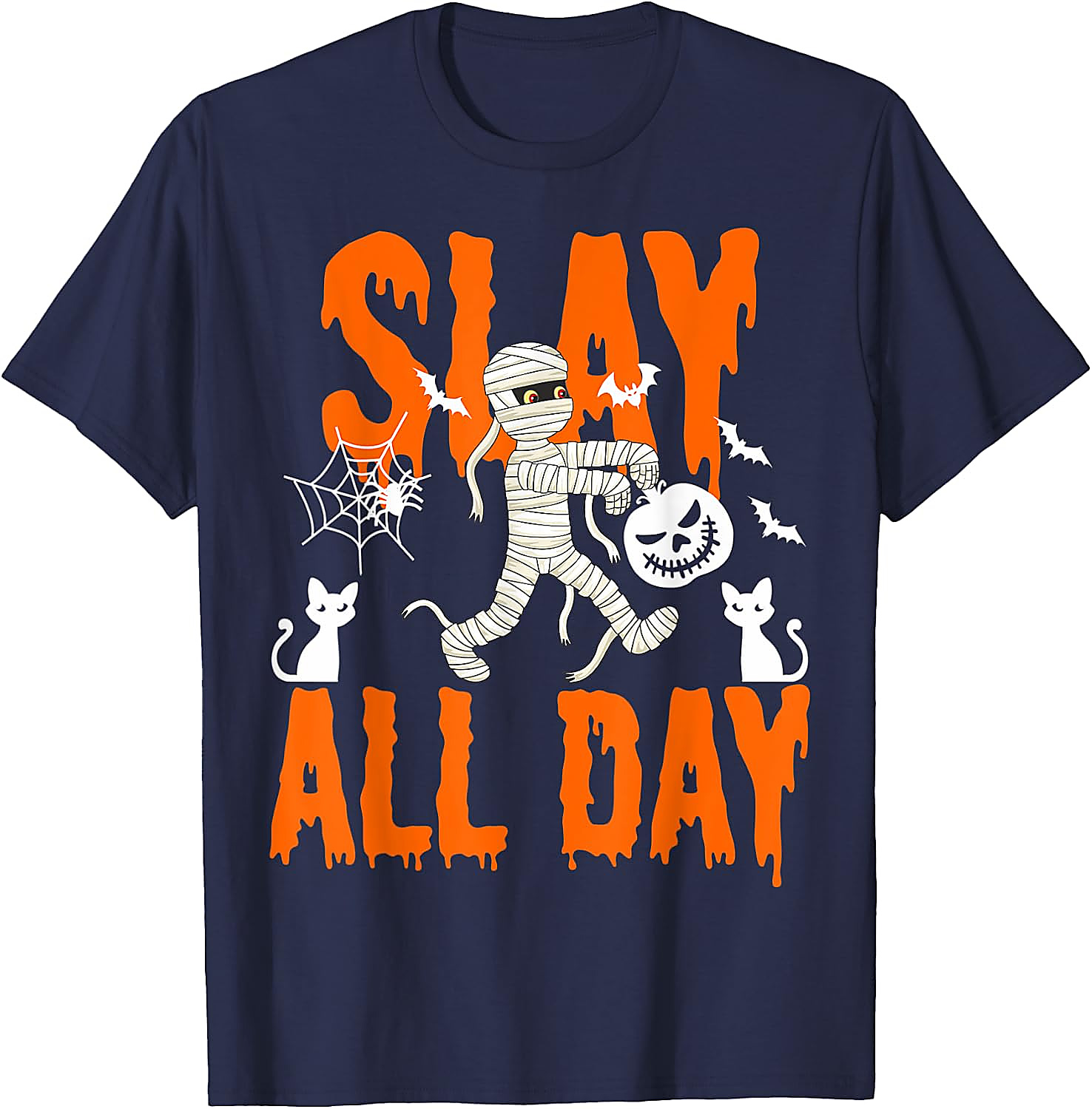 Slay All Day Halloween Shirt | Funny Mummy Graphic Tee