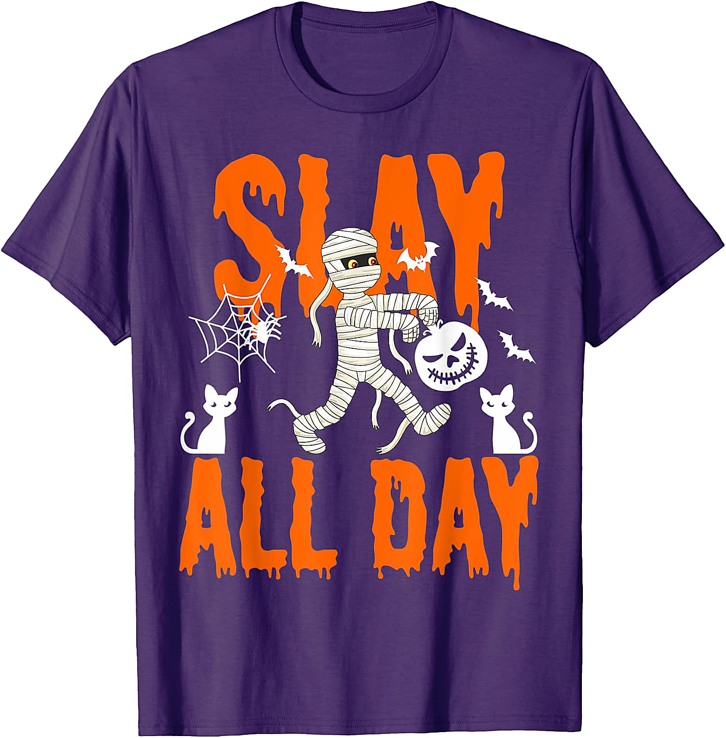 Slay All Day Halloween Shirt | Funny Mummy Graphic Tee