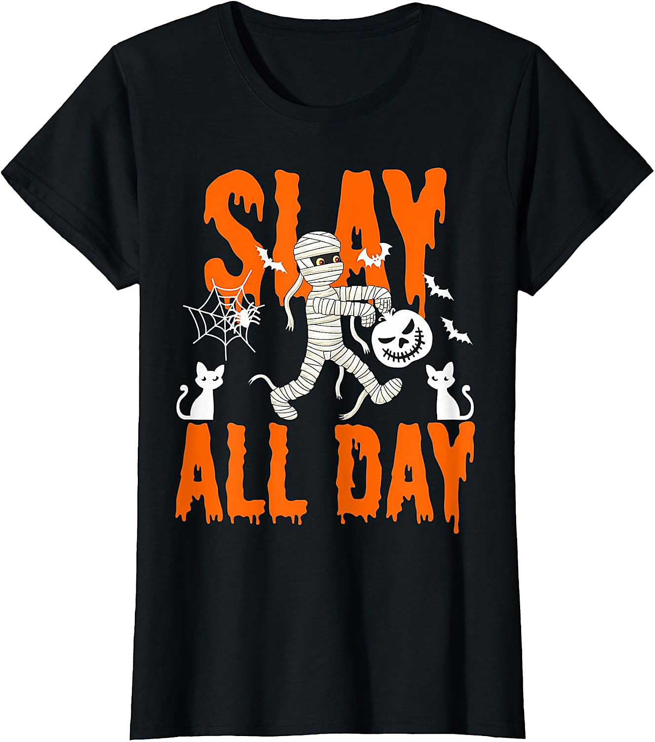Slay All Day Halloween Shirt | Funny Mummy Graphic Tee