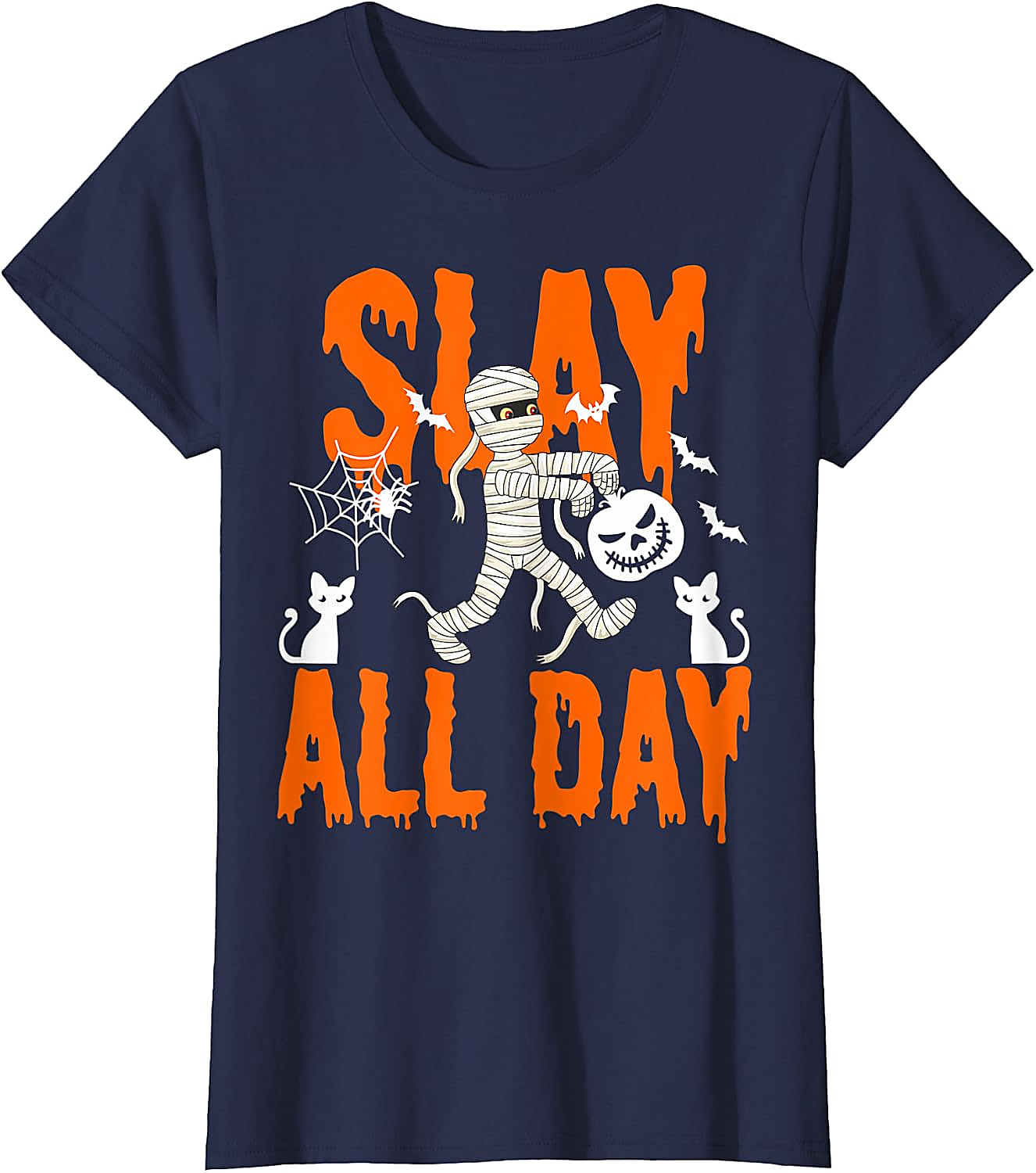 Slay All Day Halloween Shirt | Funny Mummy Graphic Tee