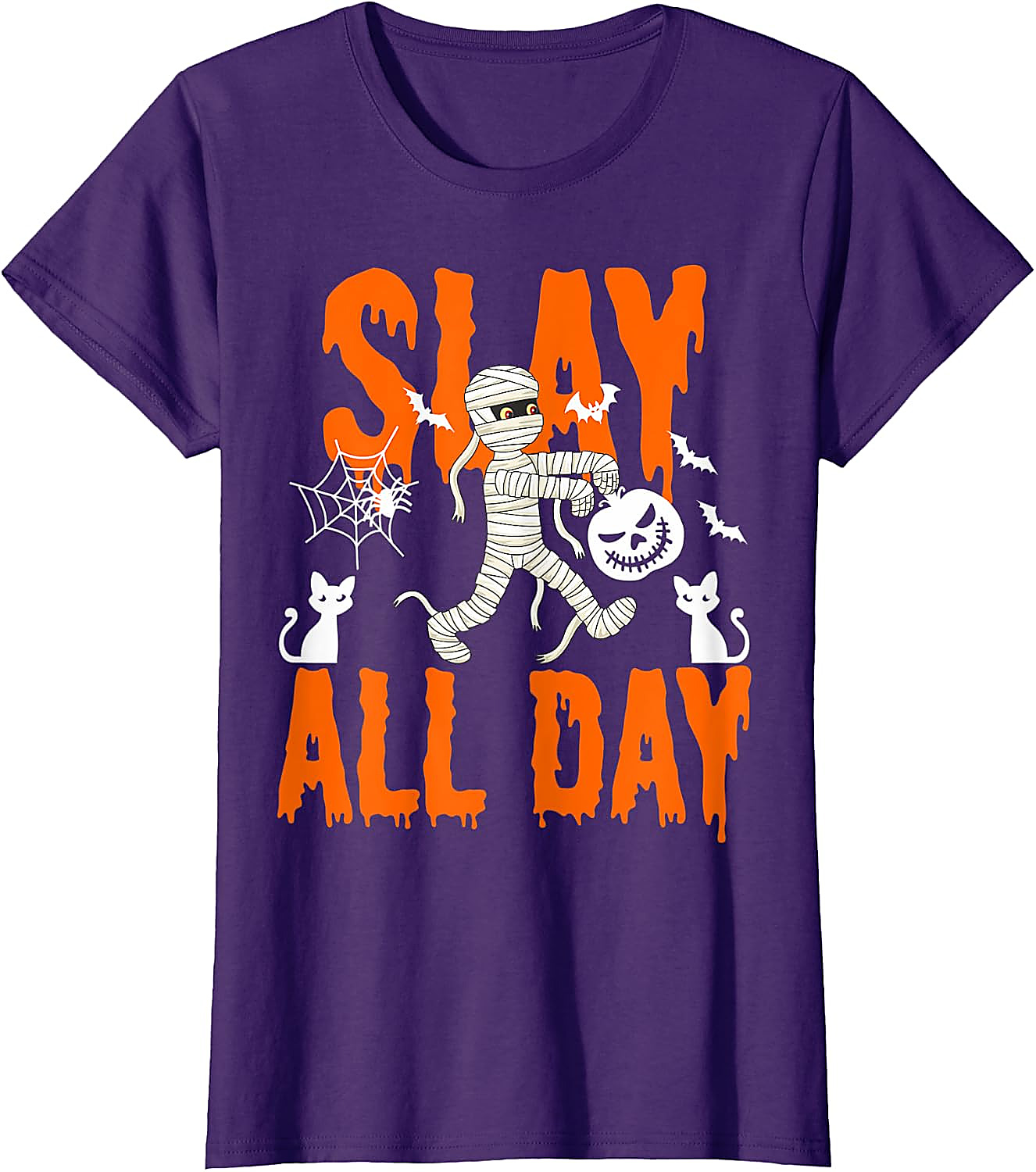Slay All Day Halloween Shirt | Funny Mummy Graphic Tee