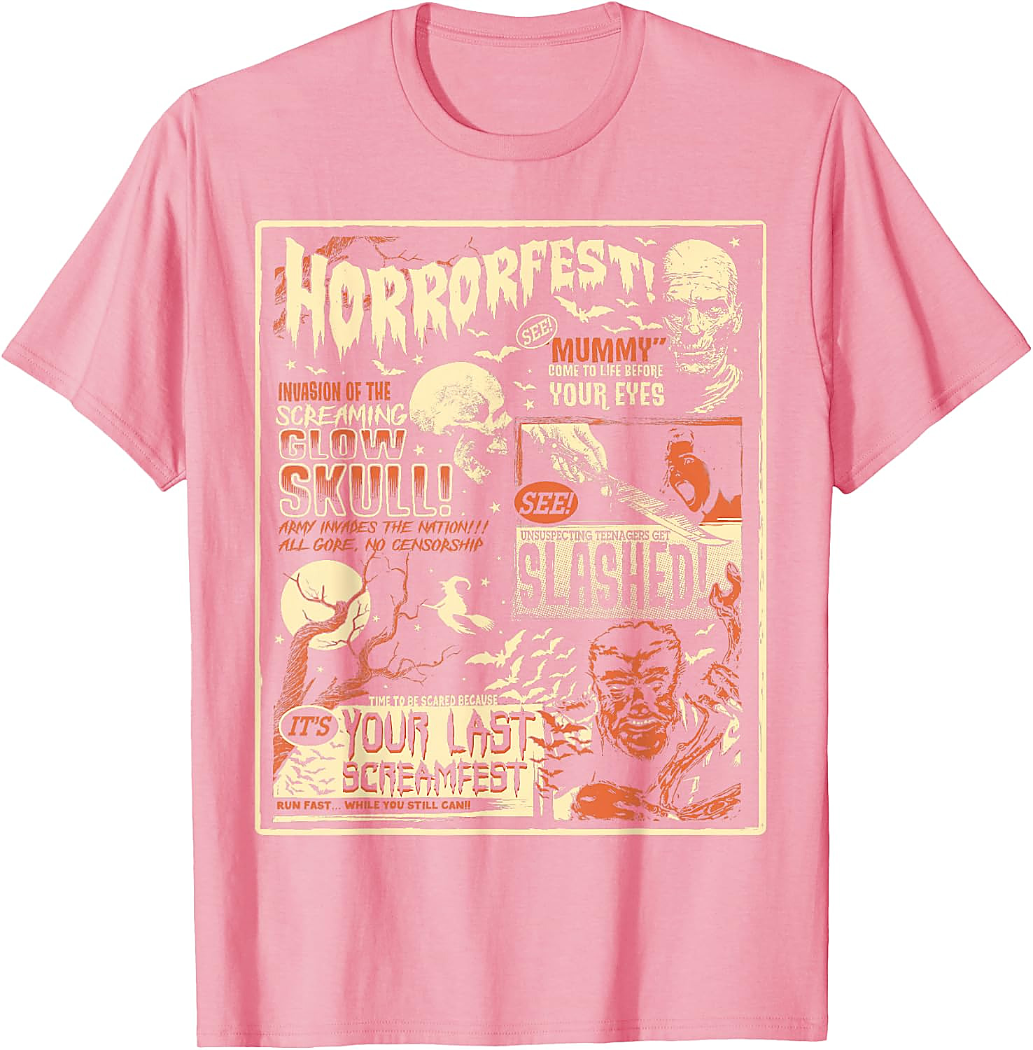 Vintage Horrorfest Movie Poster Halloween T-Shirt