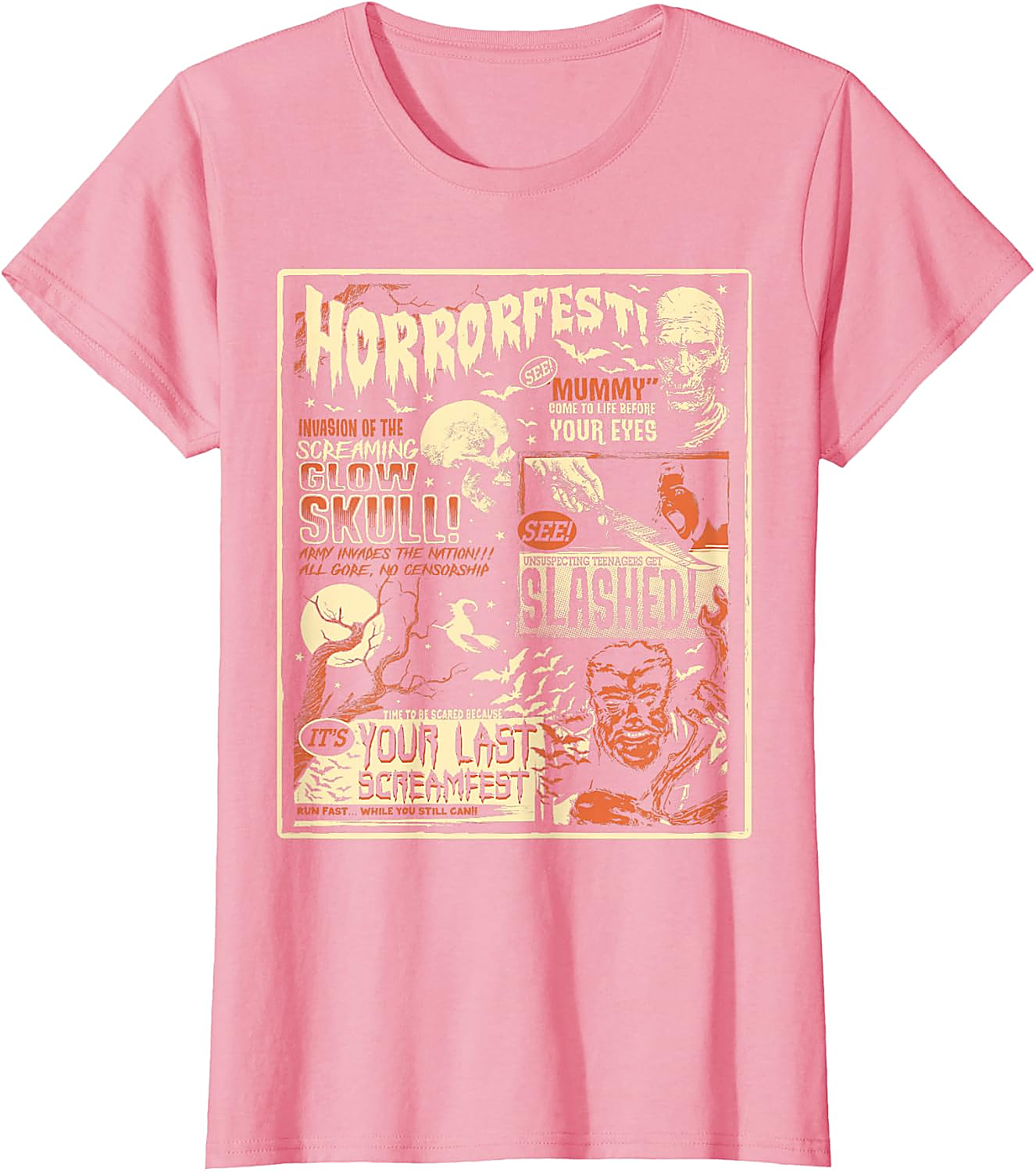 Vintage Horrorfest Movie Poster Halloween T-Shirt