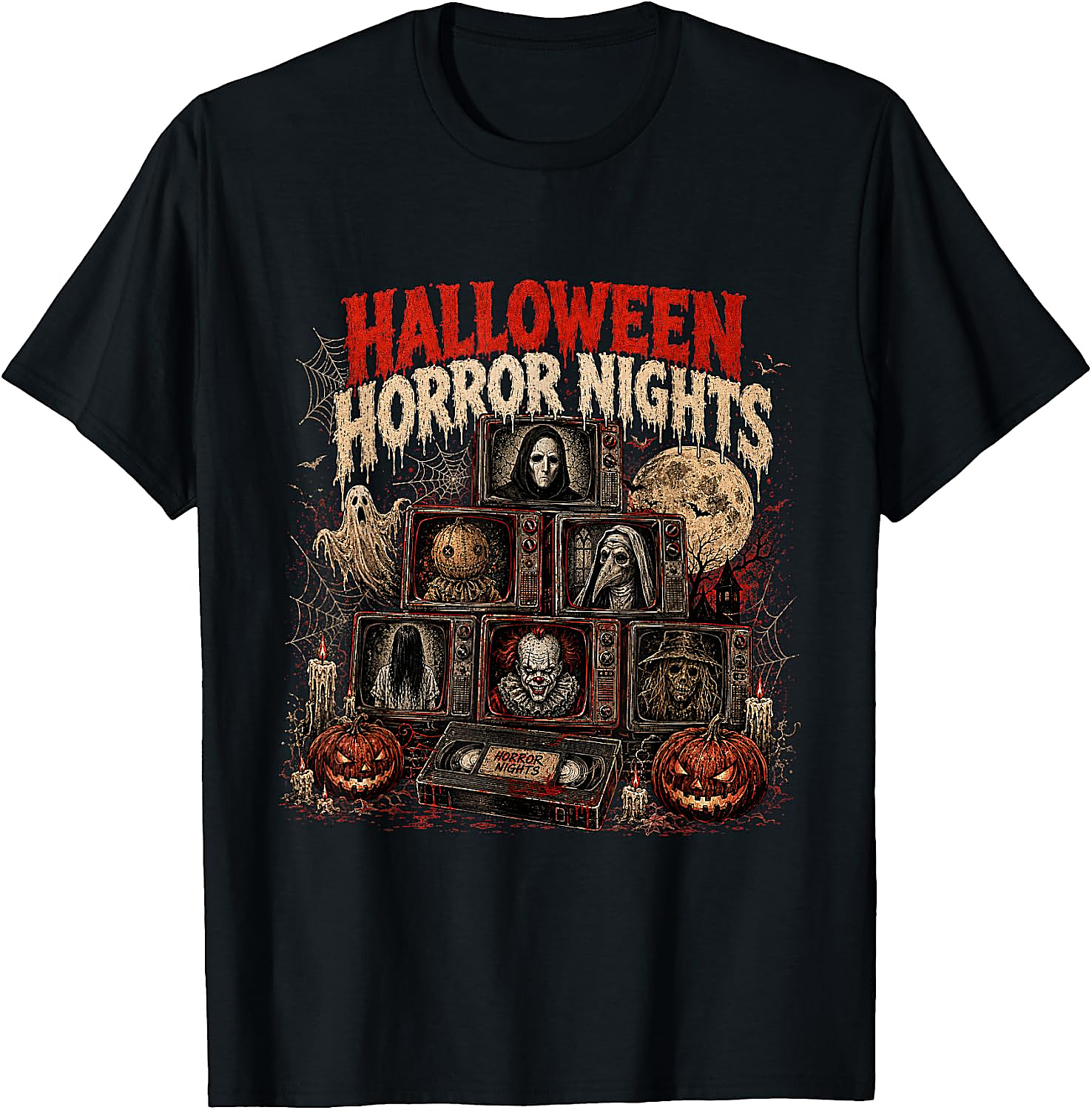 Vintage Halloween Horror Nights T-Shirt | Retro 90s Tee
