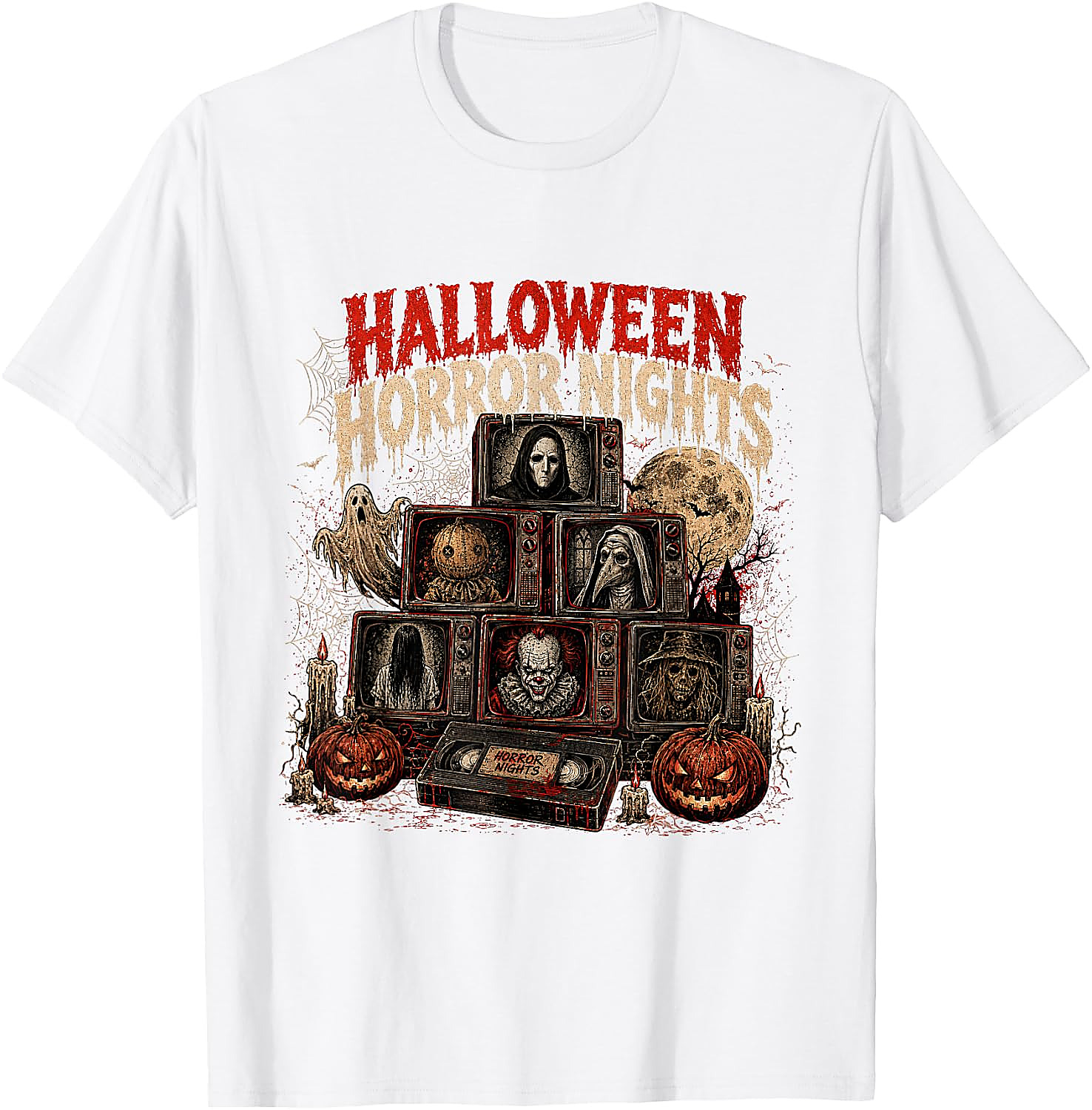 Vintage Halloween Horror Nights T-Shirt | Retro 90s Tee