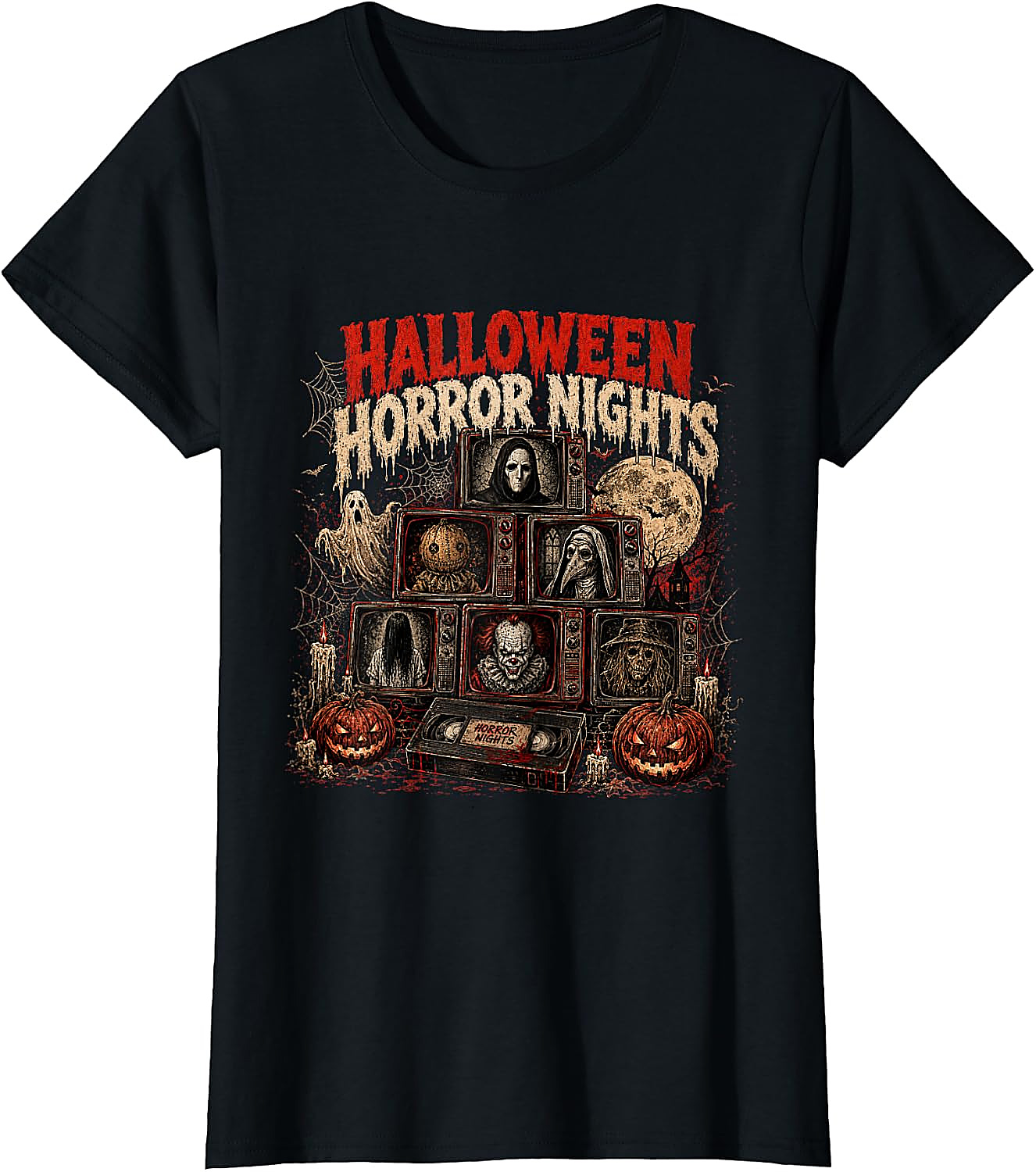 Vintage Halloween Horror Nights T-Shirt | Retro 90s Tee