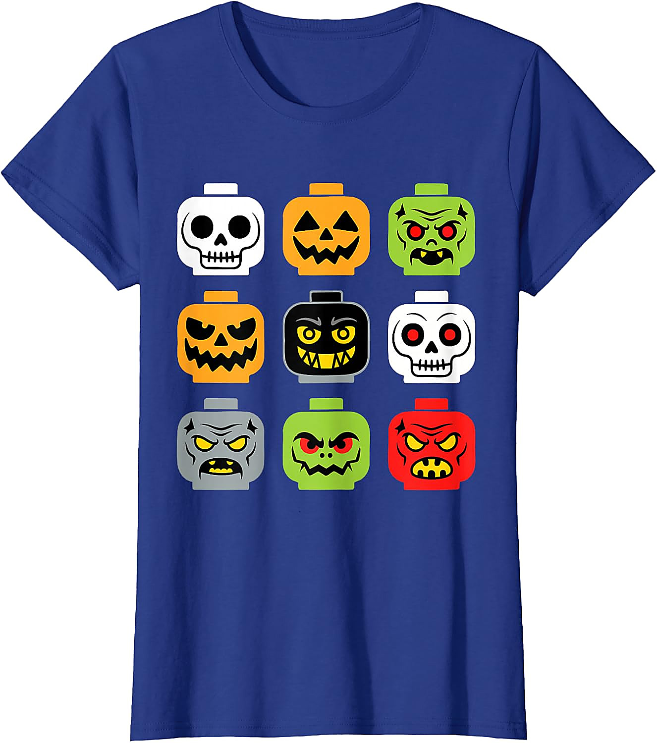 Halloween Building Brick Head Shirt | Spooky Block Tee