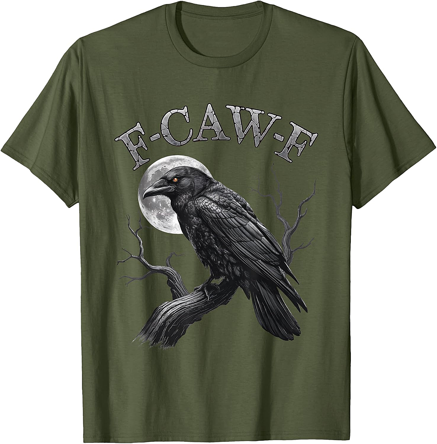  F-Caw-F Crow Moon T-Shirt Dark Humor Tee Halloween Gift