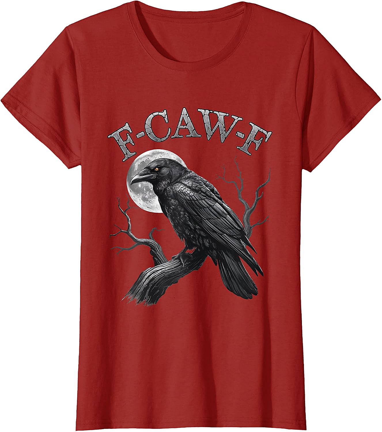  F-Caw-F Crow Moon T-Shirt Dark Humor Tee Halloween Gift