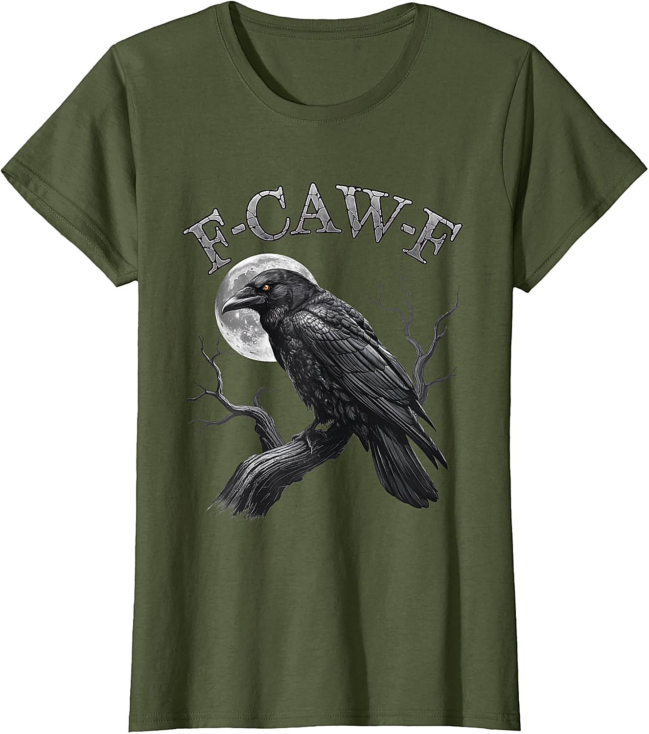  F-Caw-F Crow Moon T-Shirt Dark Humor Tee Halloween Gift