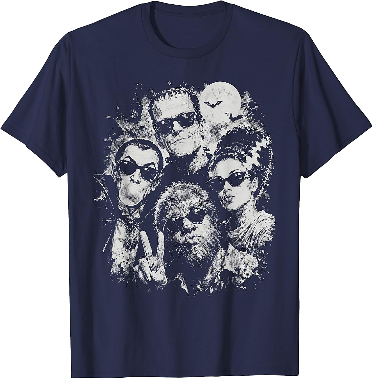 Monsters Selfie T-Shirt | Vintage 90s Halloween Tee