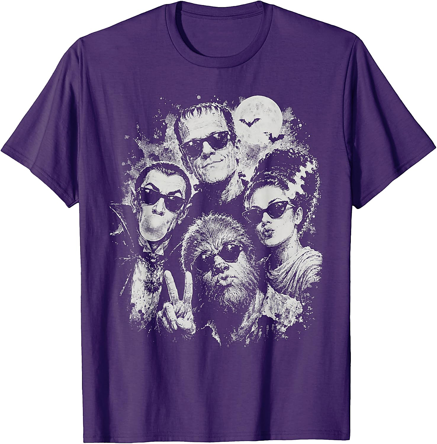 Monsters Selfie T-Shirt | Vintage 90s Halloween Tee