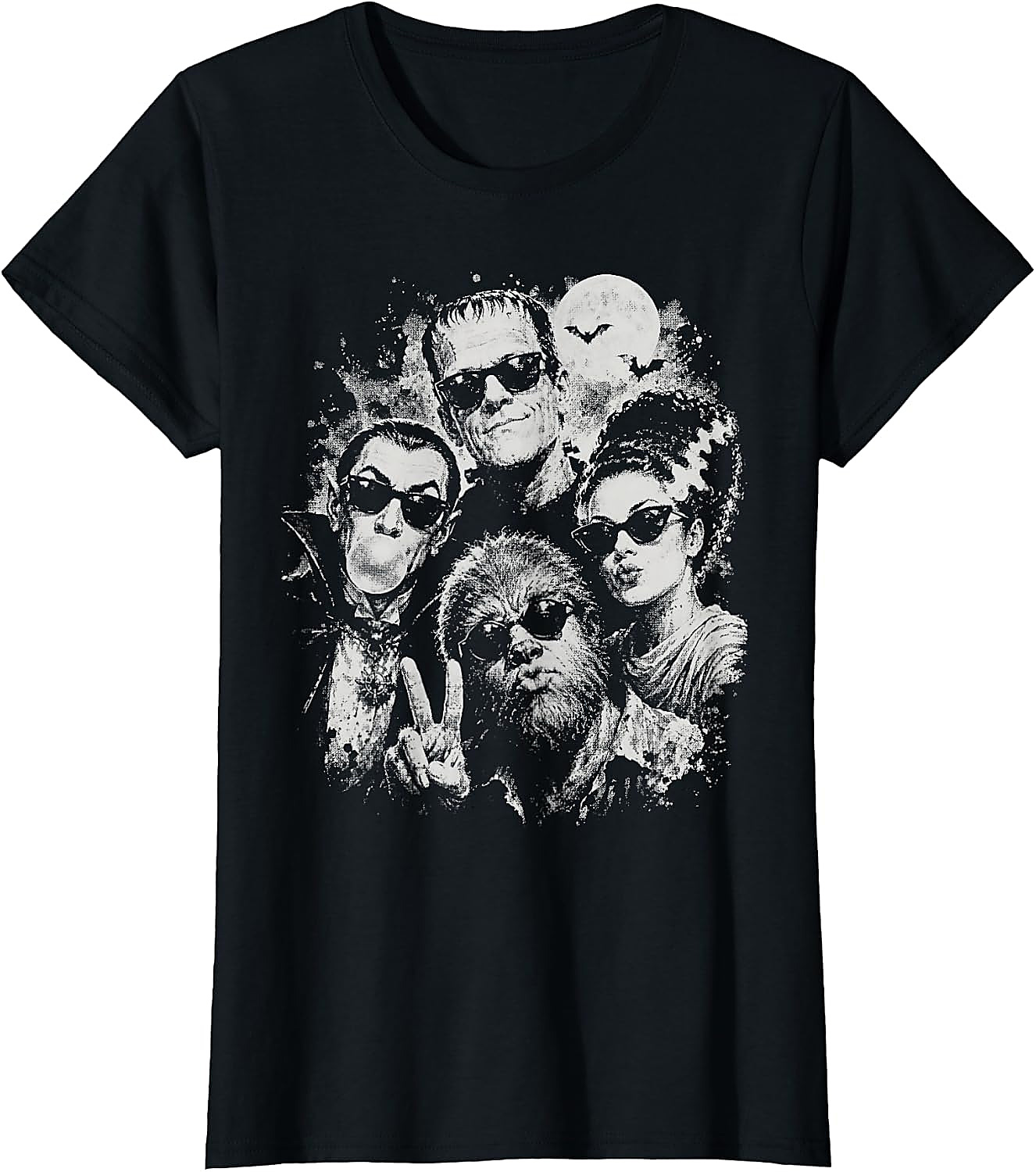 Monsters Selfie T-Shirt | Vintage 90s Halloween Tee
