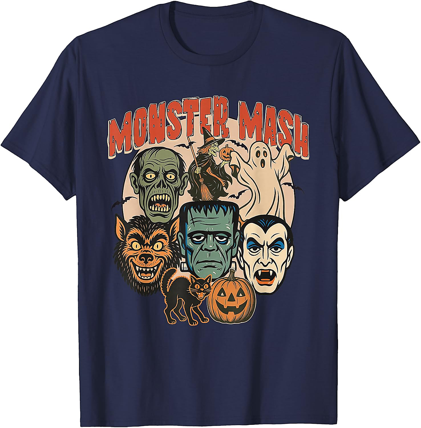Monster Mash Halloween T-Shirt | Retro Spooky Graphic Tee