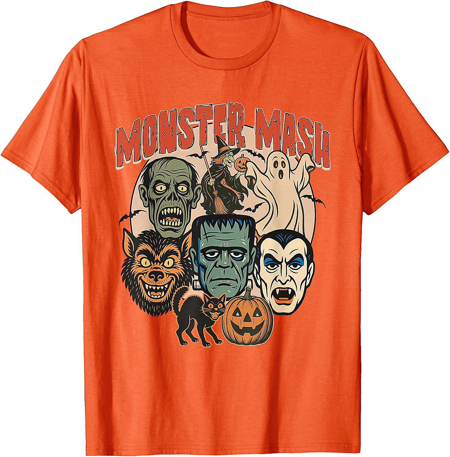 Monster Mash Halloween T-Shirt | Retro Spooky Graphic Tee