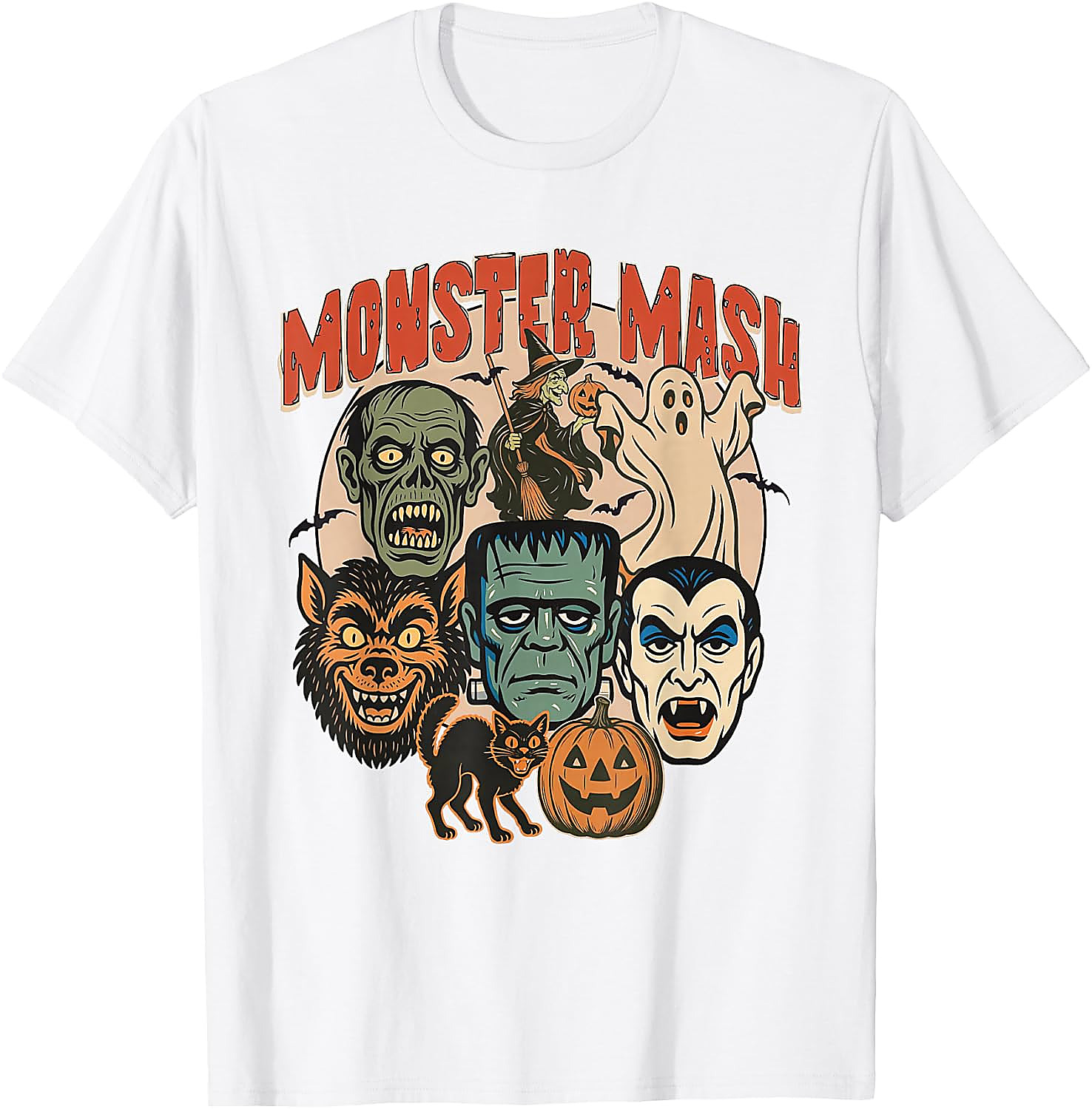 Monster Mash Halloween T-Shirt | Retro Spooky Graphic Tee