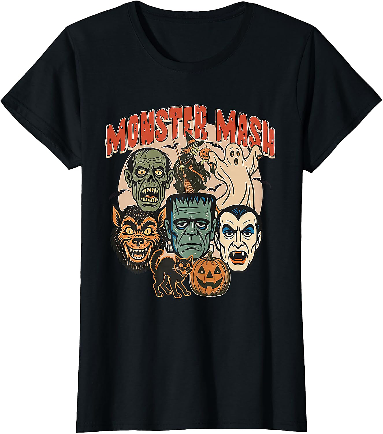 Monster Mash Halloween T-Shirt | Retro Spooky Graphic Tee