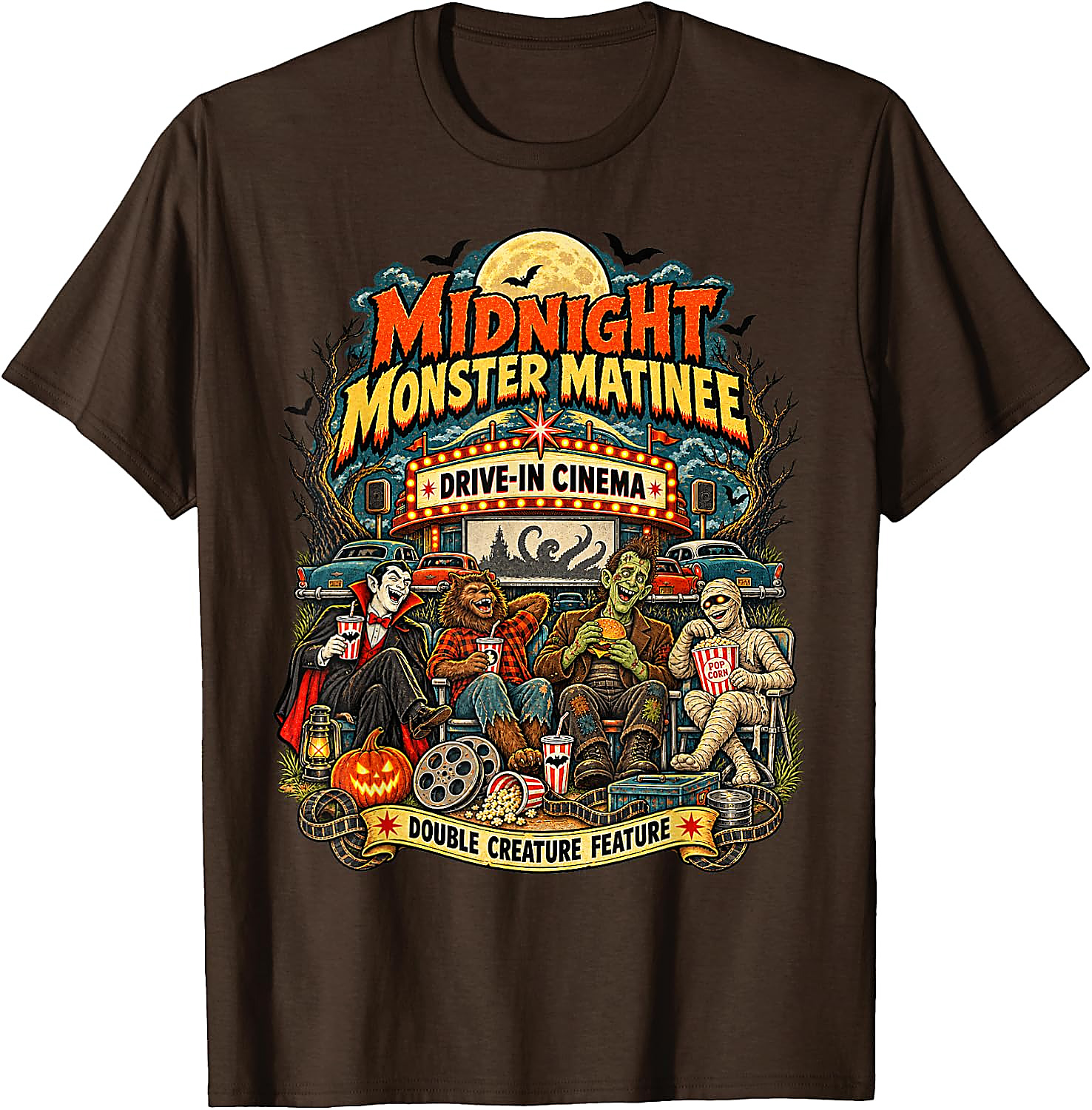Vintage Monster Movie Halloween T-Shirt | Horror Fan Tee