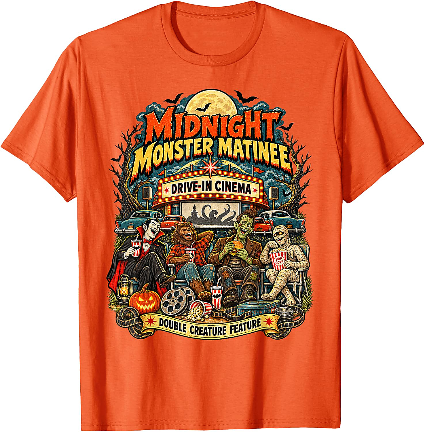 Vintage Monster Movie Halloween T-Shirt | Horror Fan Tee