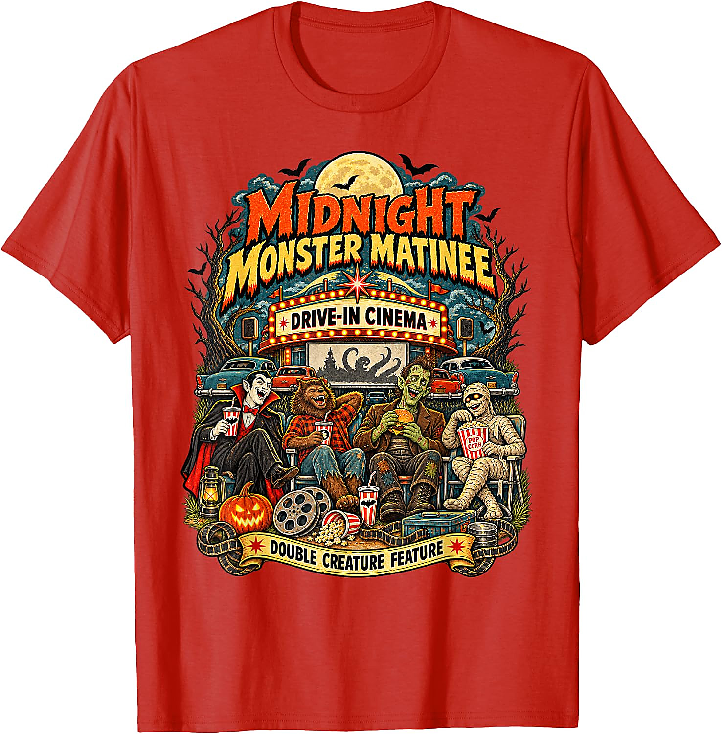 Vintage Monster Movie Halloween T-Shirt | Horror Fan Tee