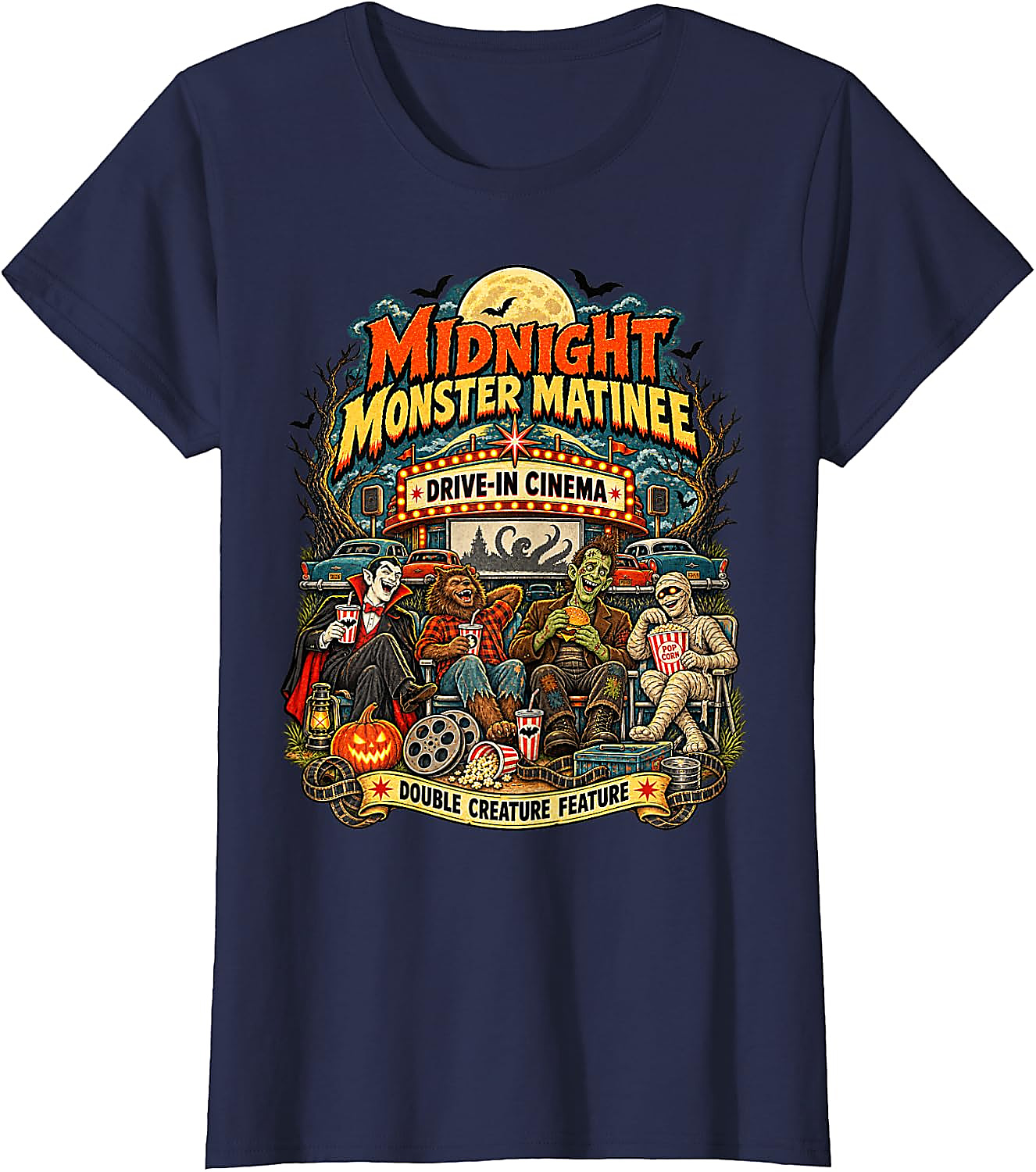 Vintage Monster Movie Halloween T-Shirt | Horror Fan Tee