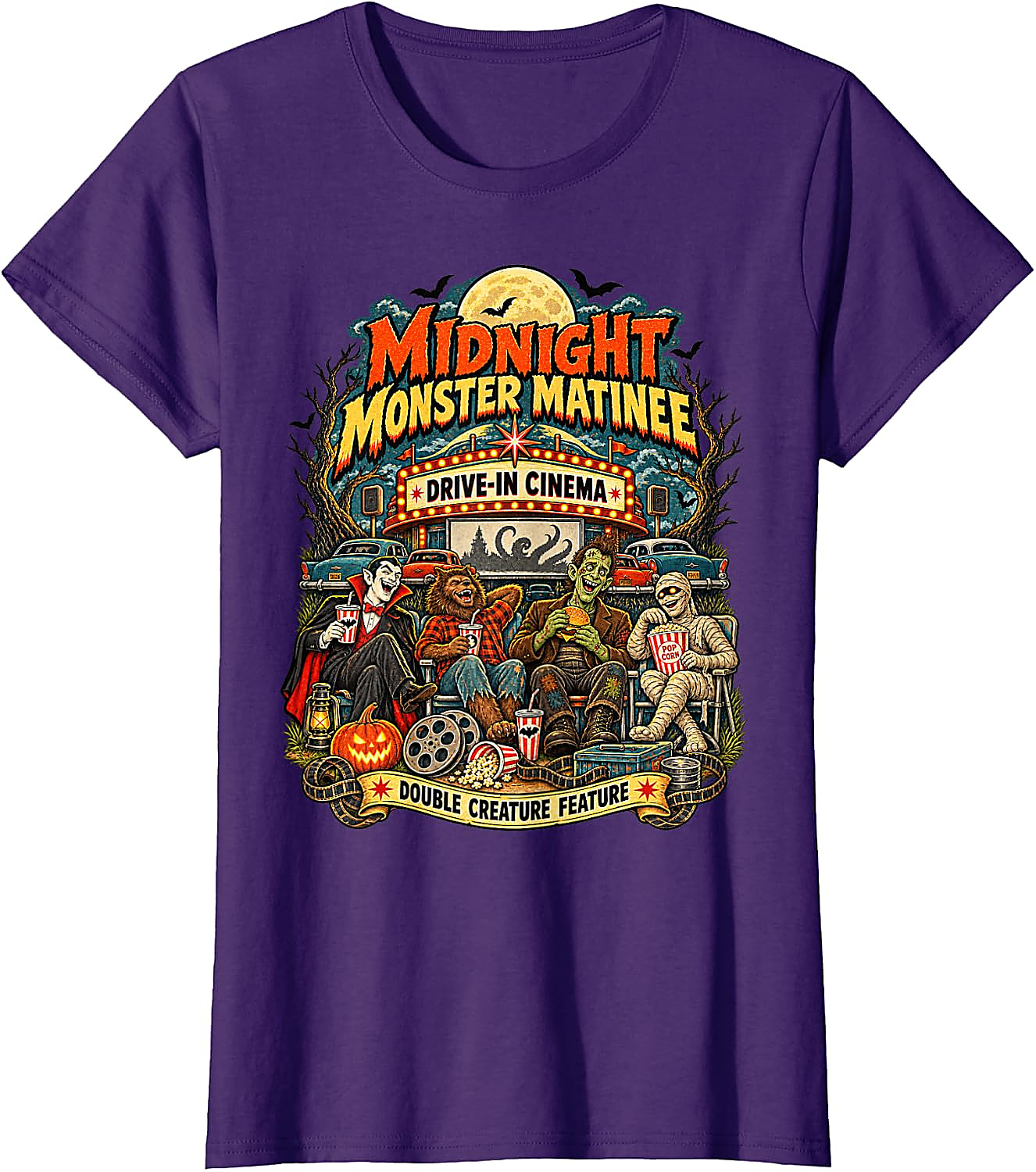 Vintage Monster Movie Halloween T-Shirt | Horror Fan Tee